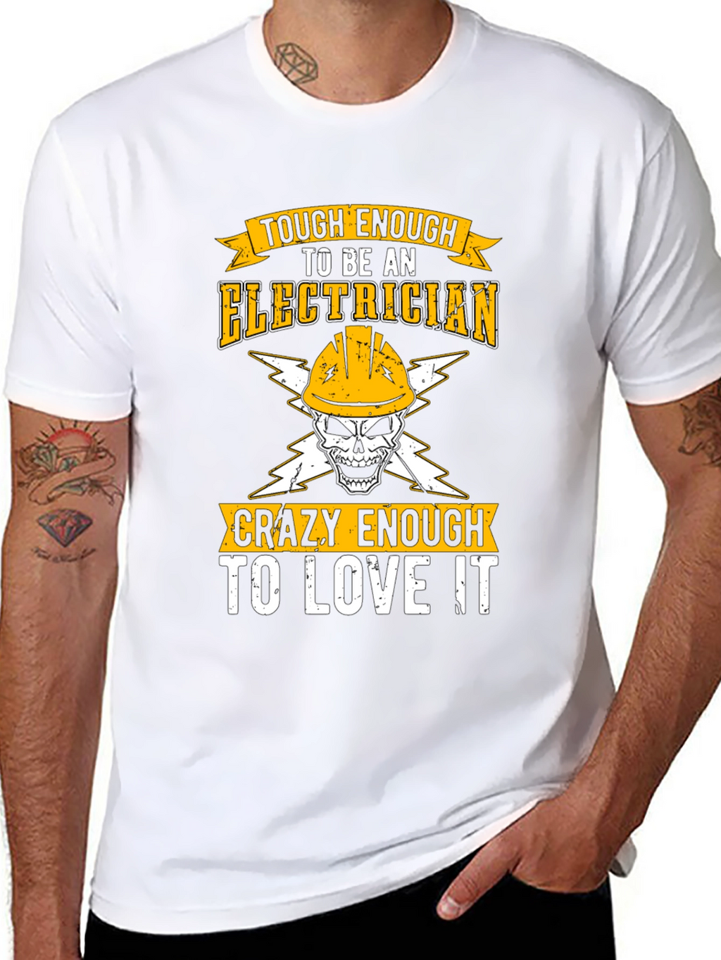 Tough Enough Electrician Graphic Tee