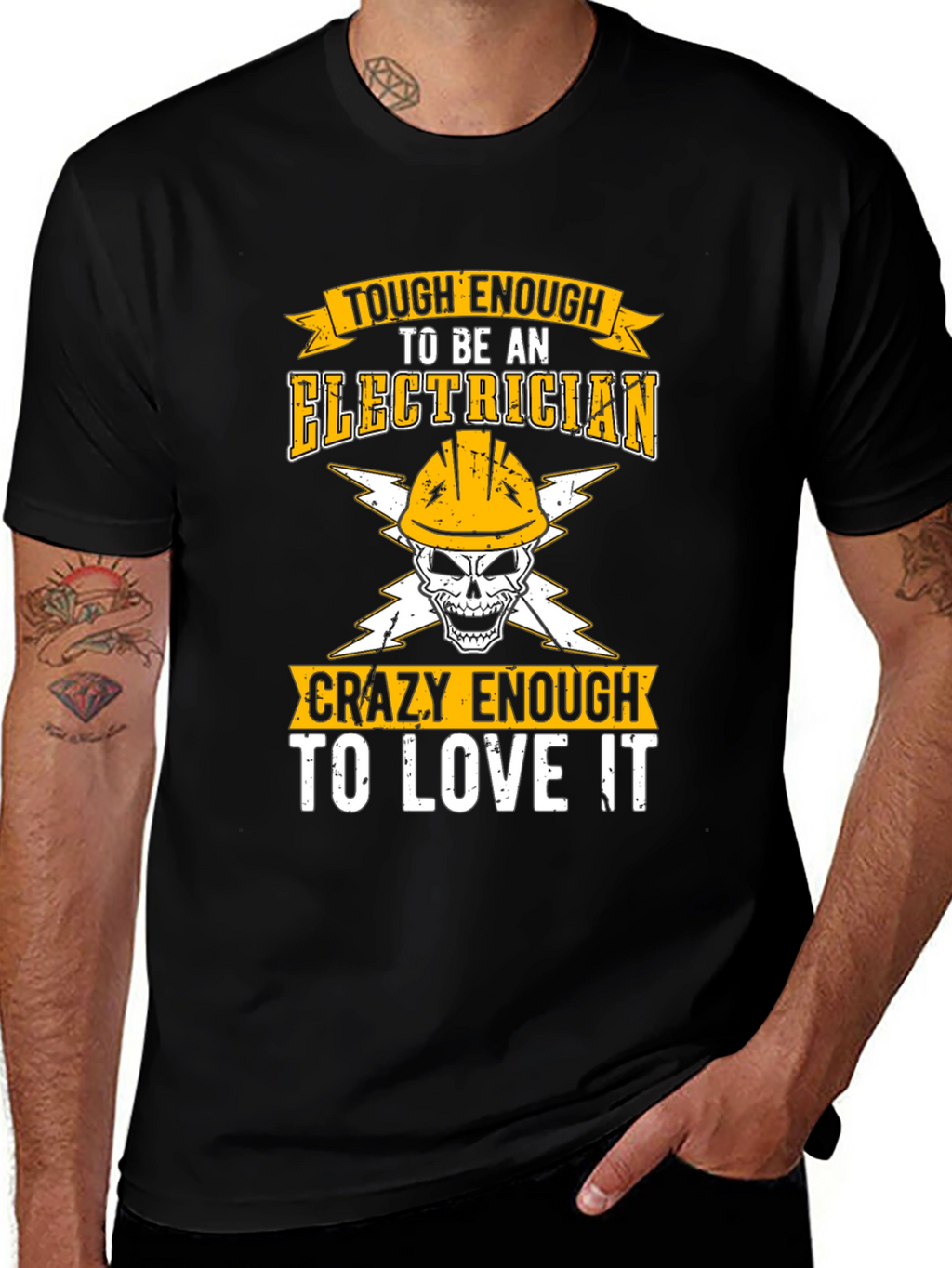 Tough Enough Electrician Graphic Tee
