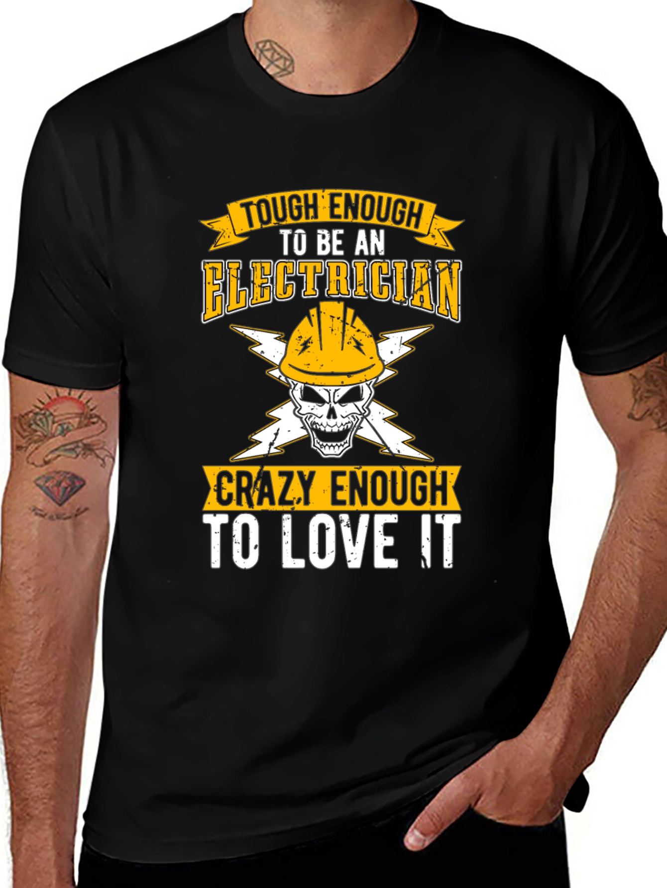 Tough Enough Electrician Graphic Tee