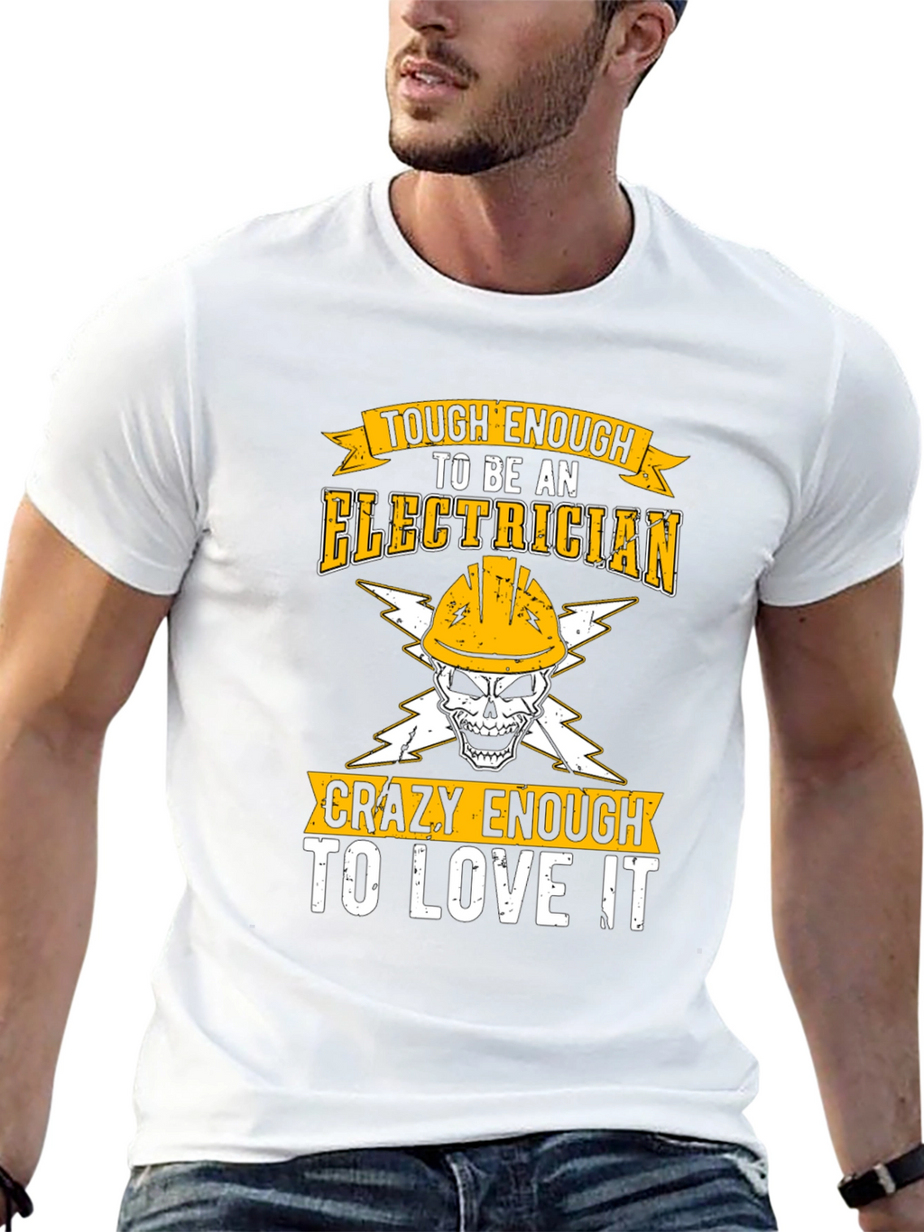 Tough Enough Electrician Graphic Tee