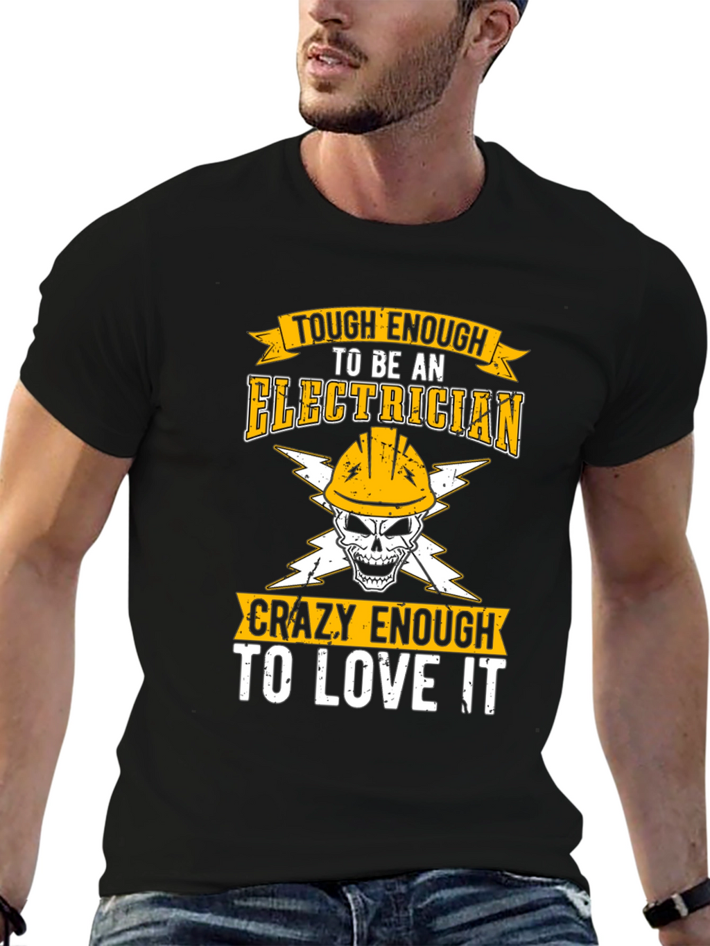 Tough Enough Electrician Graphic Tee