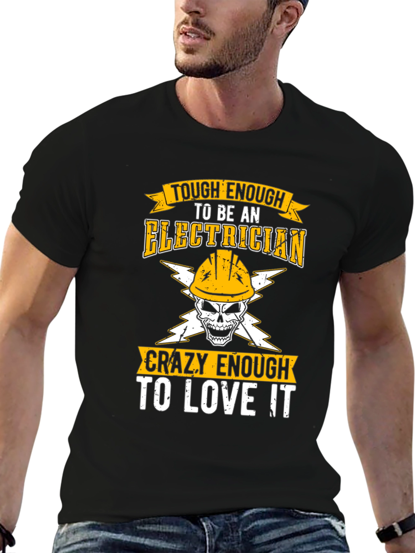 Tough Enough Electrician Graphic Tee