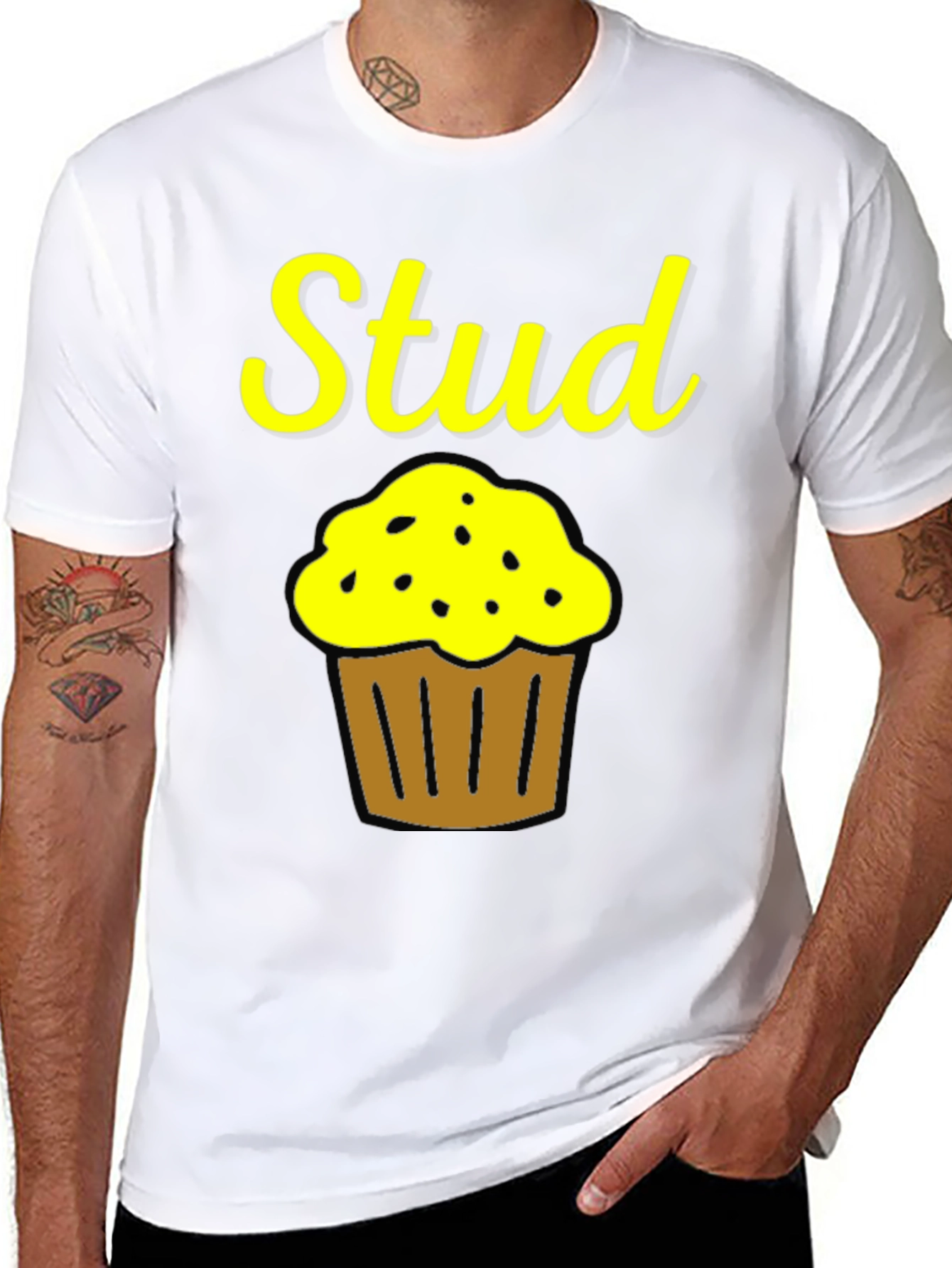 Stud Muffin Funny Graphic T-Shirt