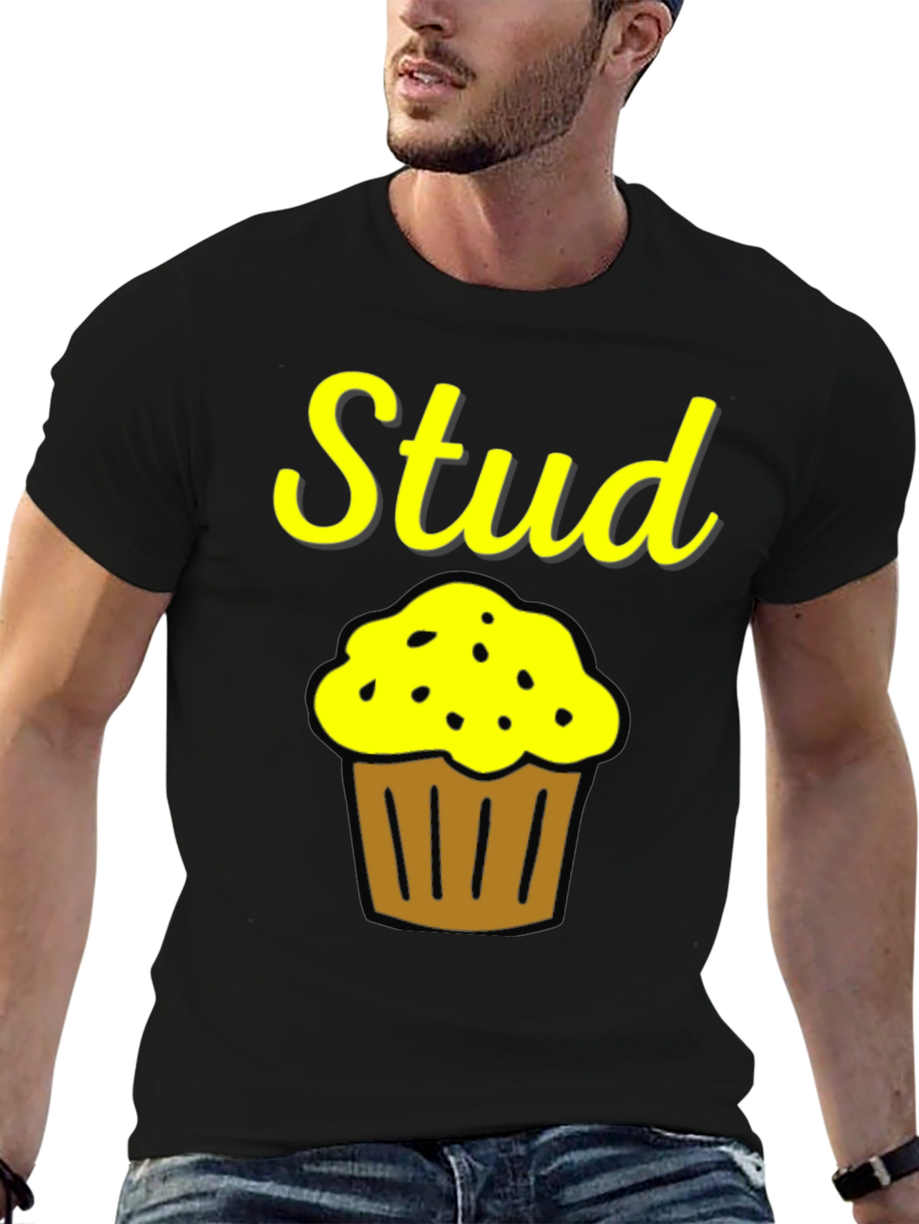 Stud Muffin Funny Graphic T-Shirt