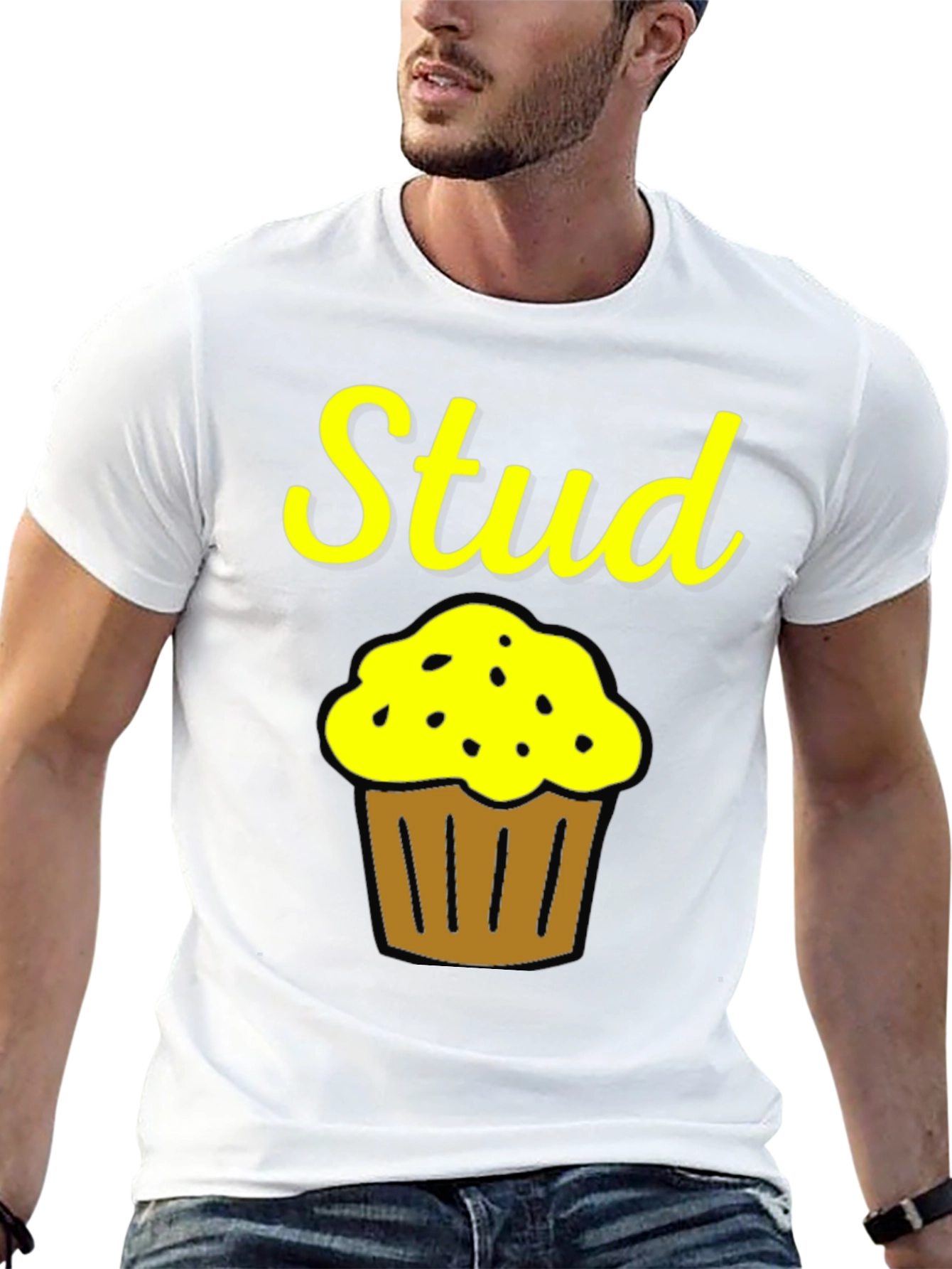Stud Muffin Funny Graphic T-Shirt