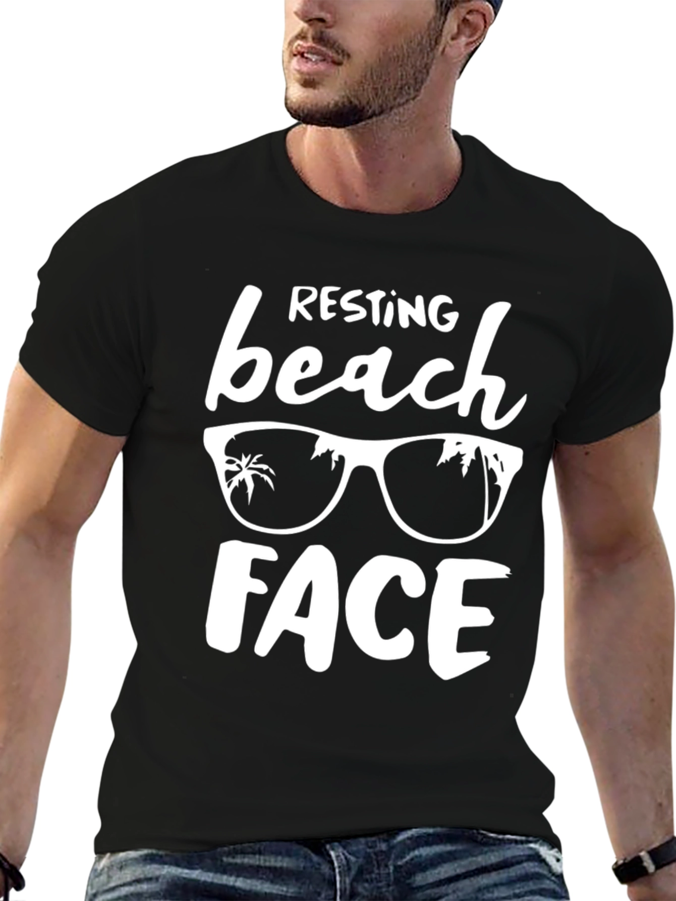 Resting Beach Face T-Shirt - Vacation Ready!
