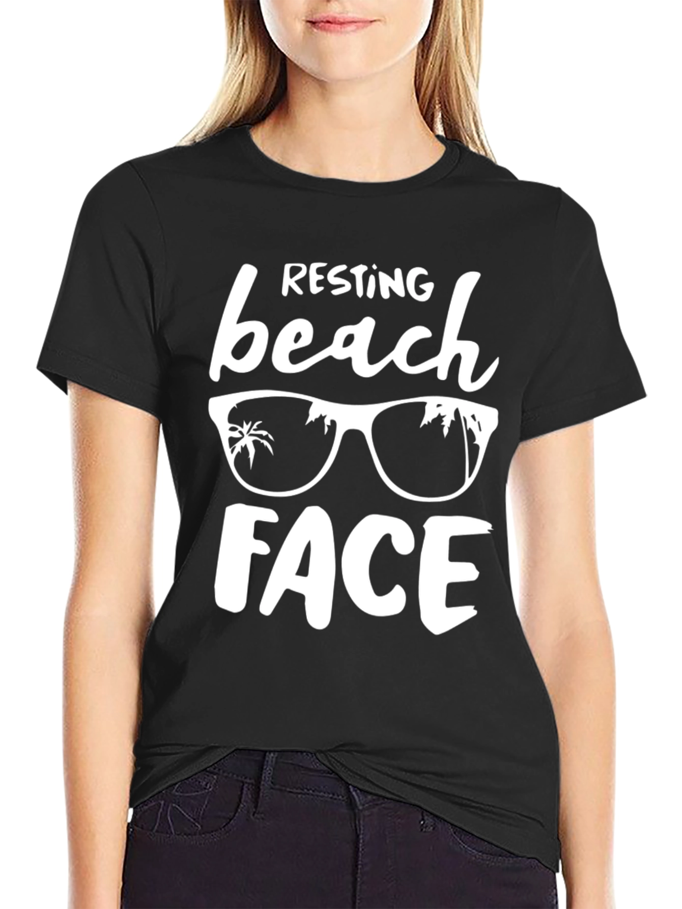 Resting Beach Face T-Shirt - Vacation Ready!