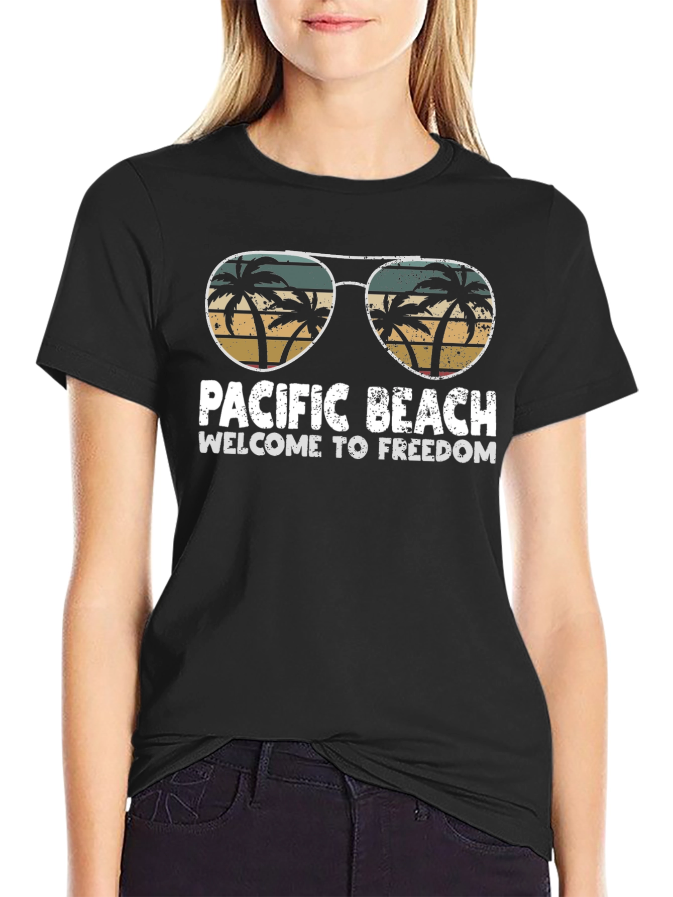 Pacific Beach T-Shirt - Welcome to Freedom