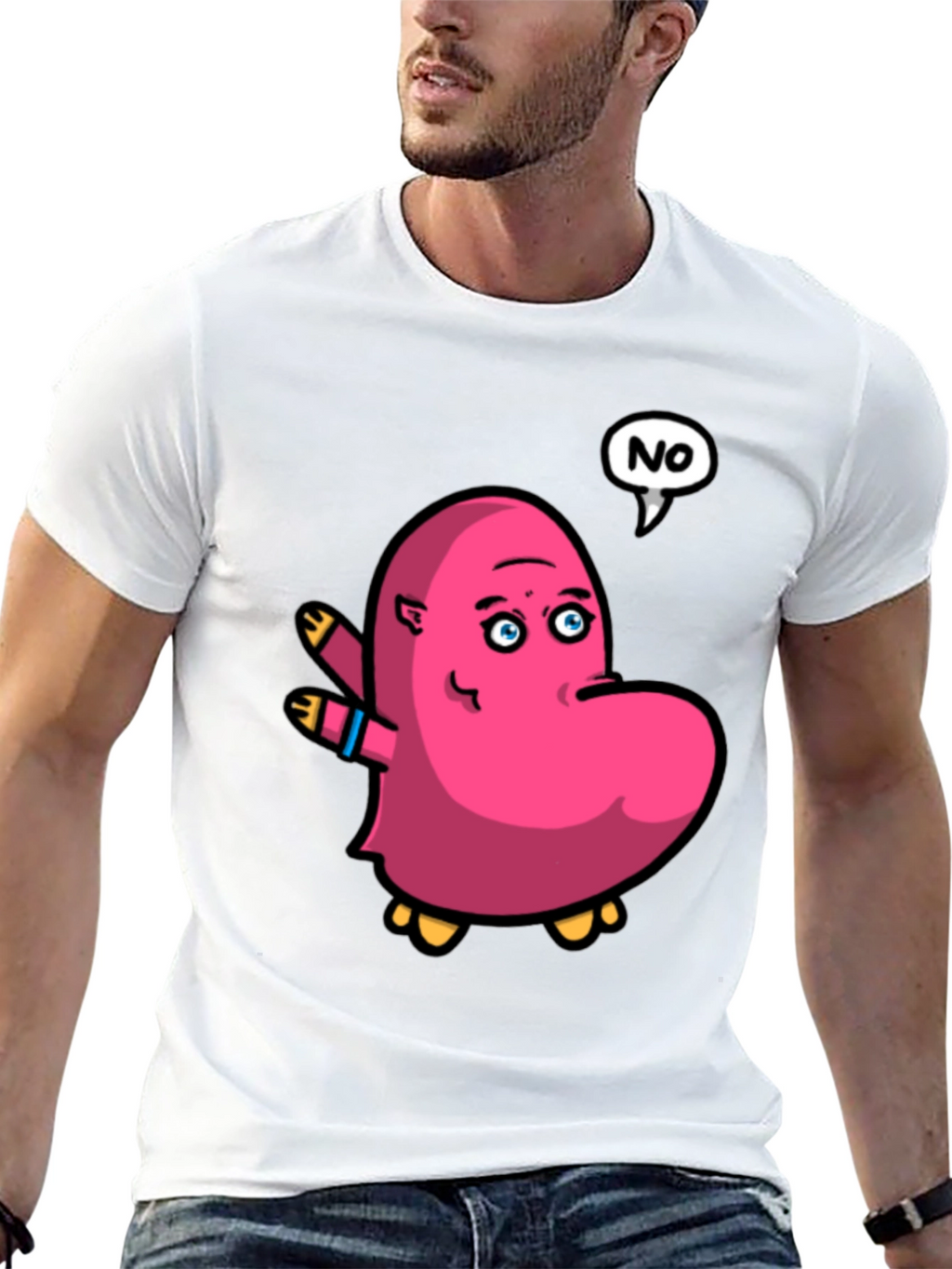 Cartoon NO Graphic Tee