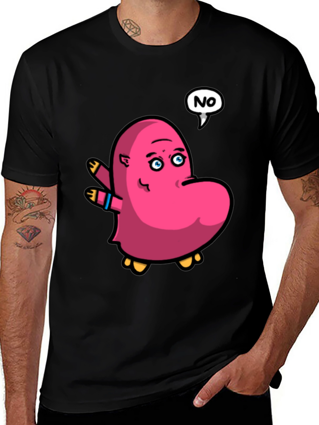 Cartoon NO Graphic Tee