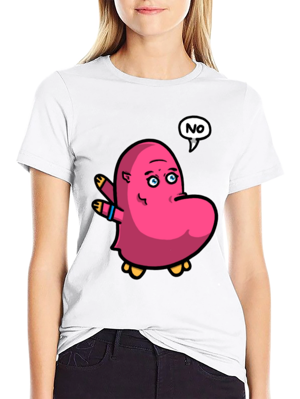 Cartoon NO Graphic Tee