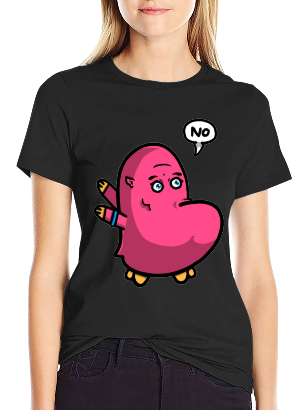 Cartoon NO Graphic Tee
