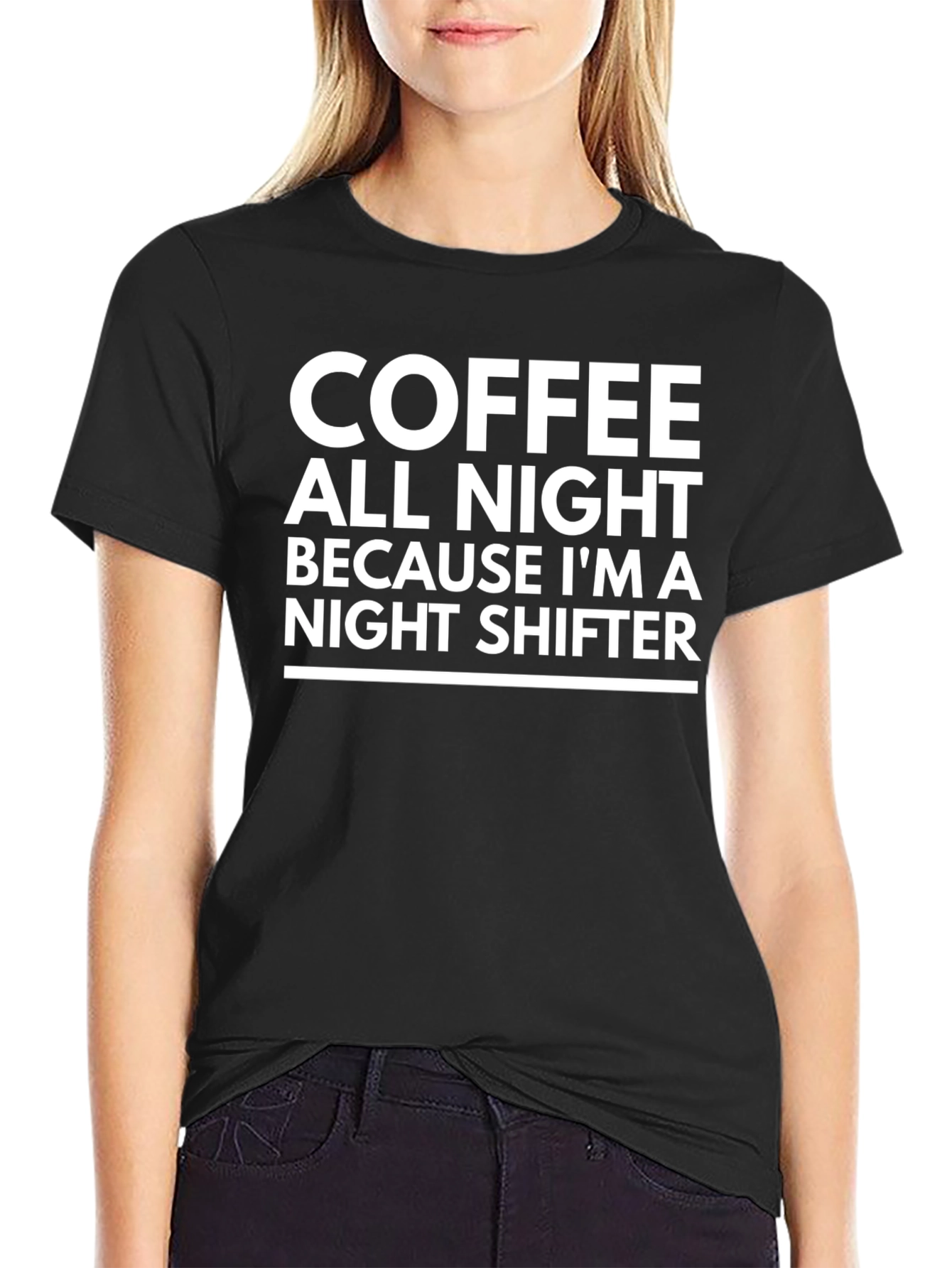 Coffee All Night Night Shifter Tee