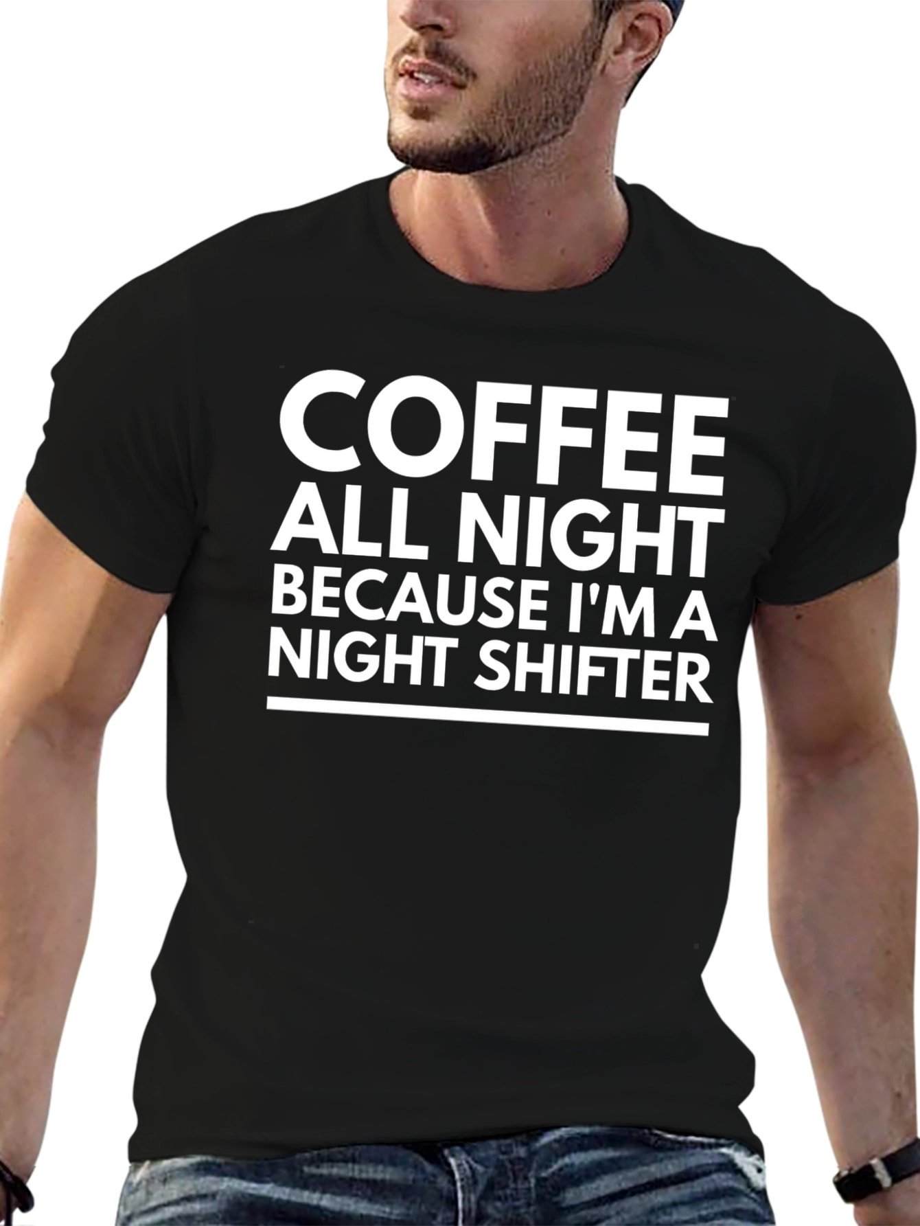 Coffee All Night Night Shifter Tee