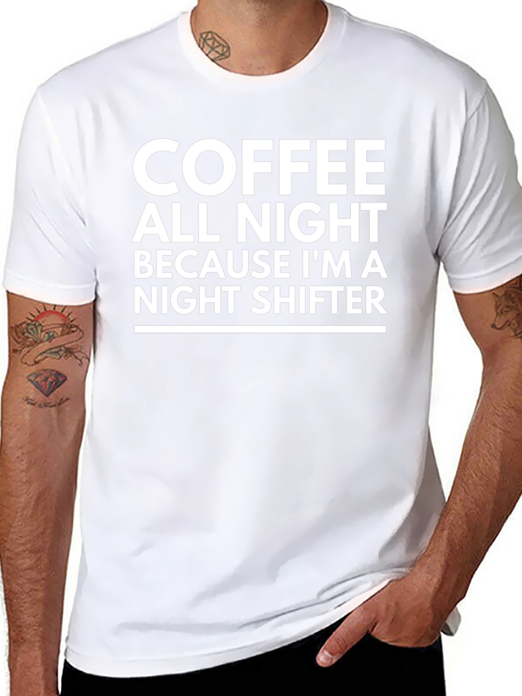 Coffee All Night Night Shifter Tee
