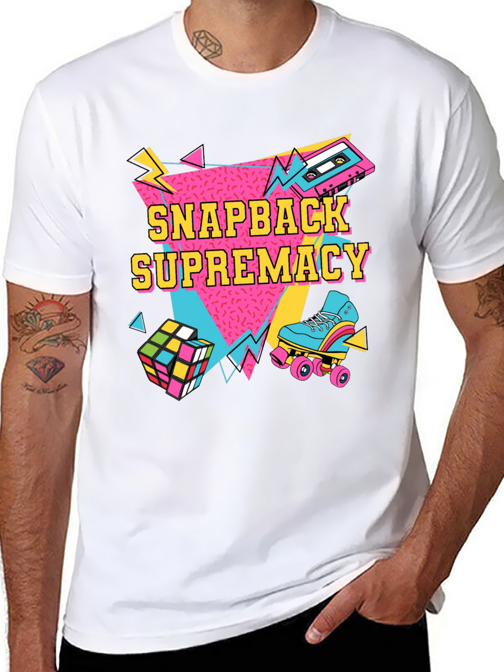 Retro Snapback Supremacy T-Shirt - 80s Throwback Style