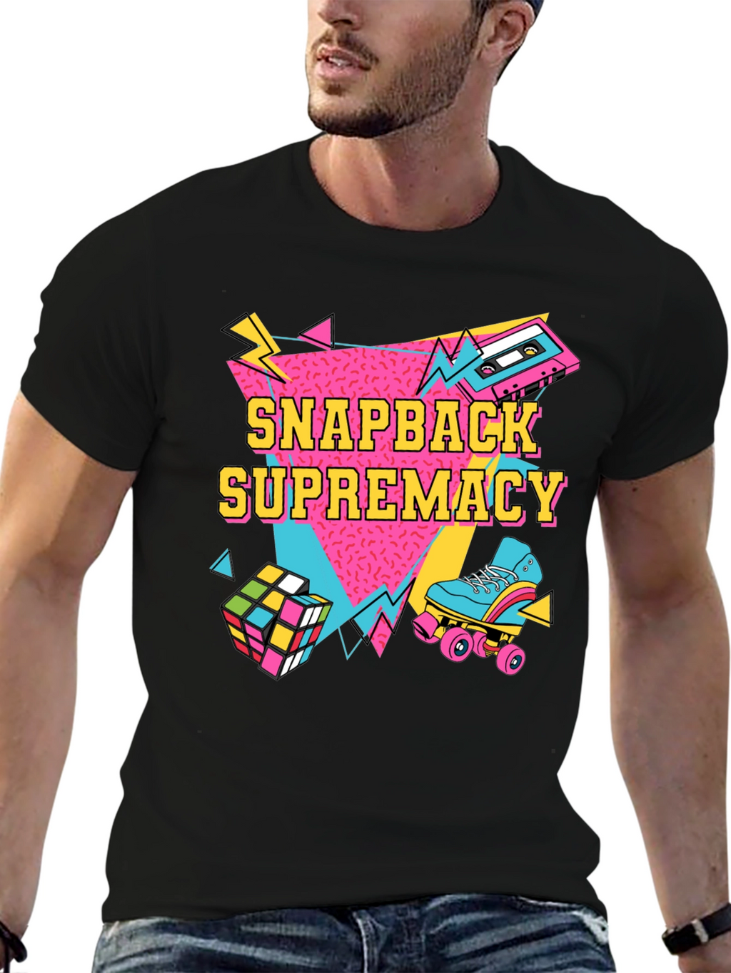 Retro Snapback Supremacy T-Shirt - 80s Throwback Style