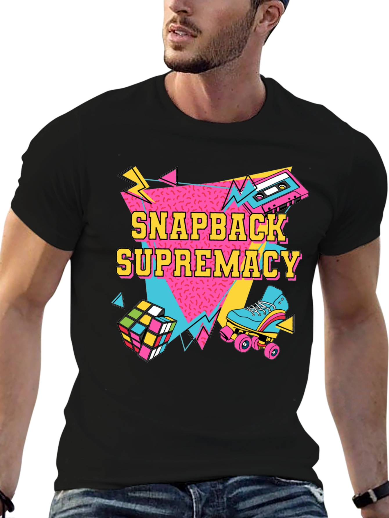 Retro Snapback Supremacy T-Shirt - 80s Throwback Style