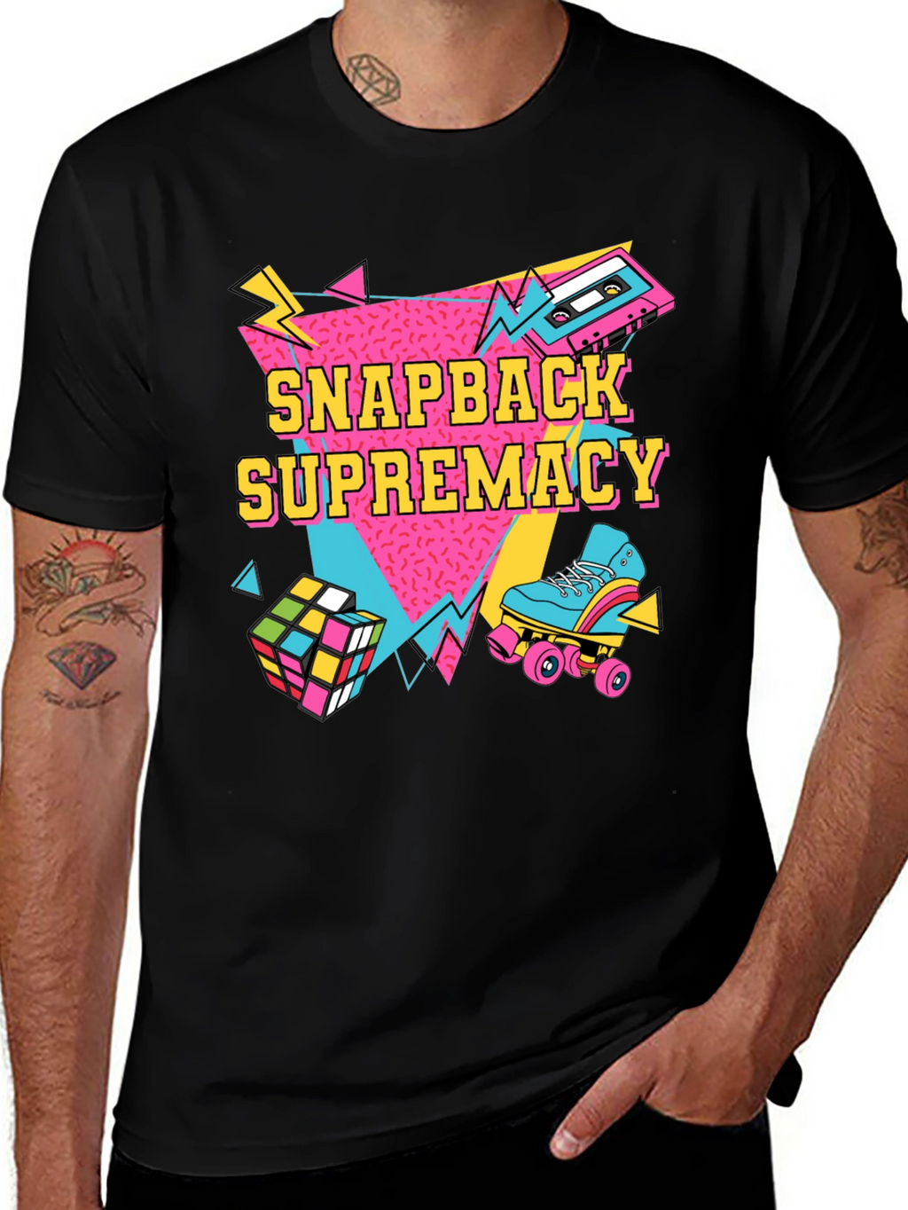 Retro Snapback Supremacy T-Shirt - 80s Throwback Style