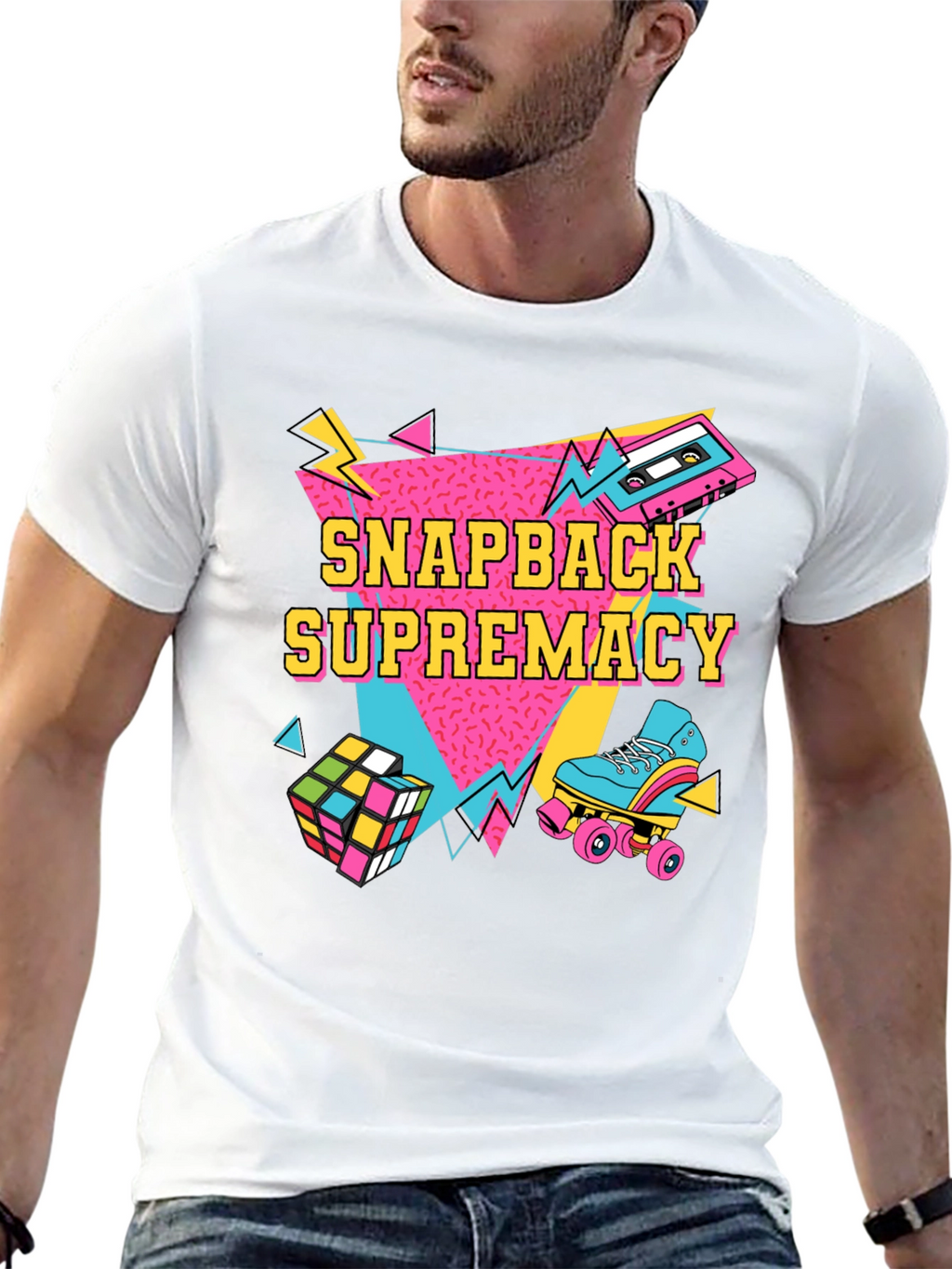 Retro Snapback Supremacy T-Shirt - 80s Throwback Style