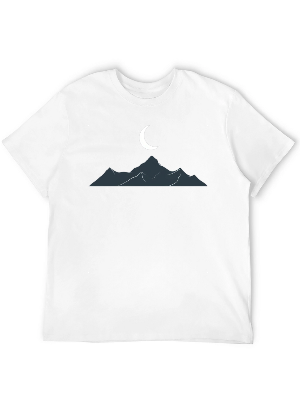Mountain Moon Graphic T-Shirt - Classic Black Tee