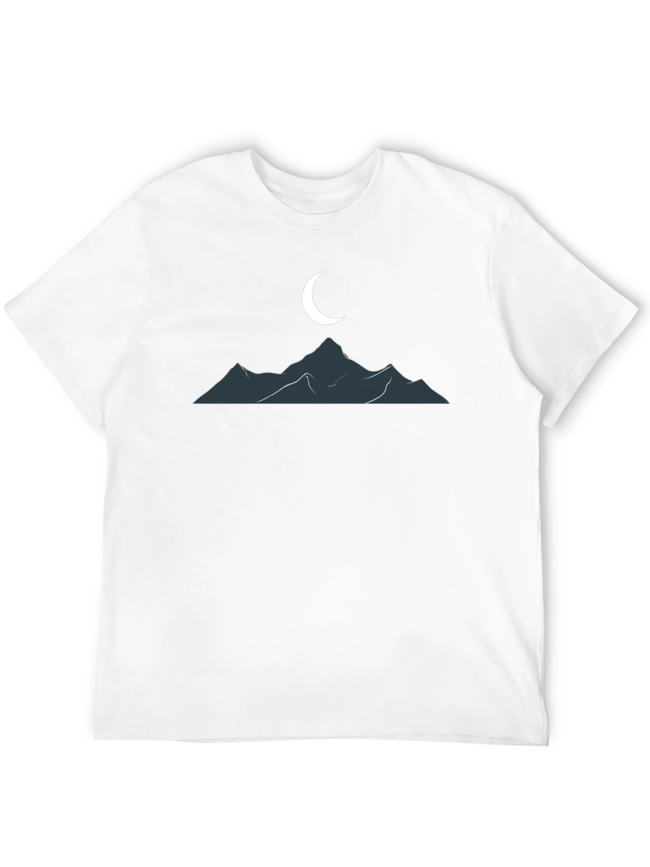 Mountain Moon Graphic T-Shirt - Classic Black Tee