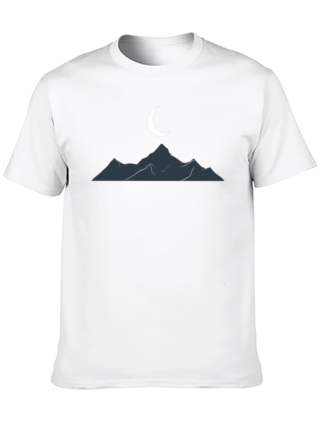Mountain Moon Graphic T-Shirt - Classic Black Tee