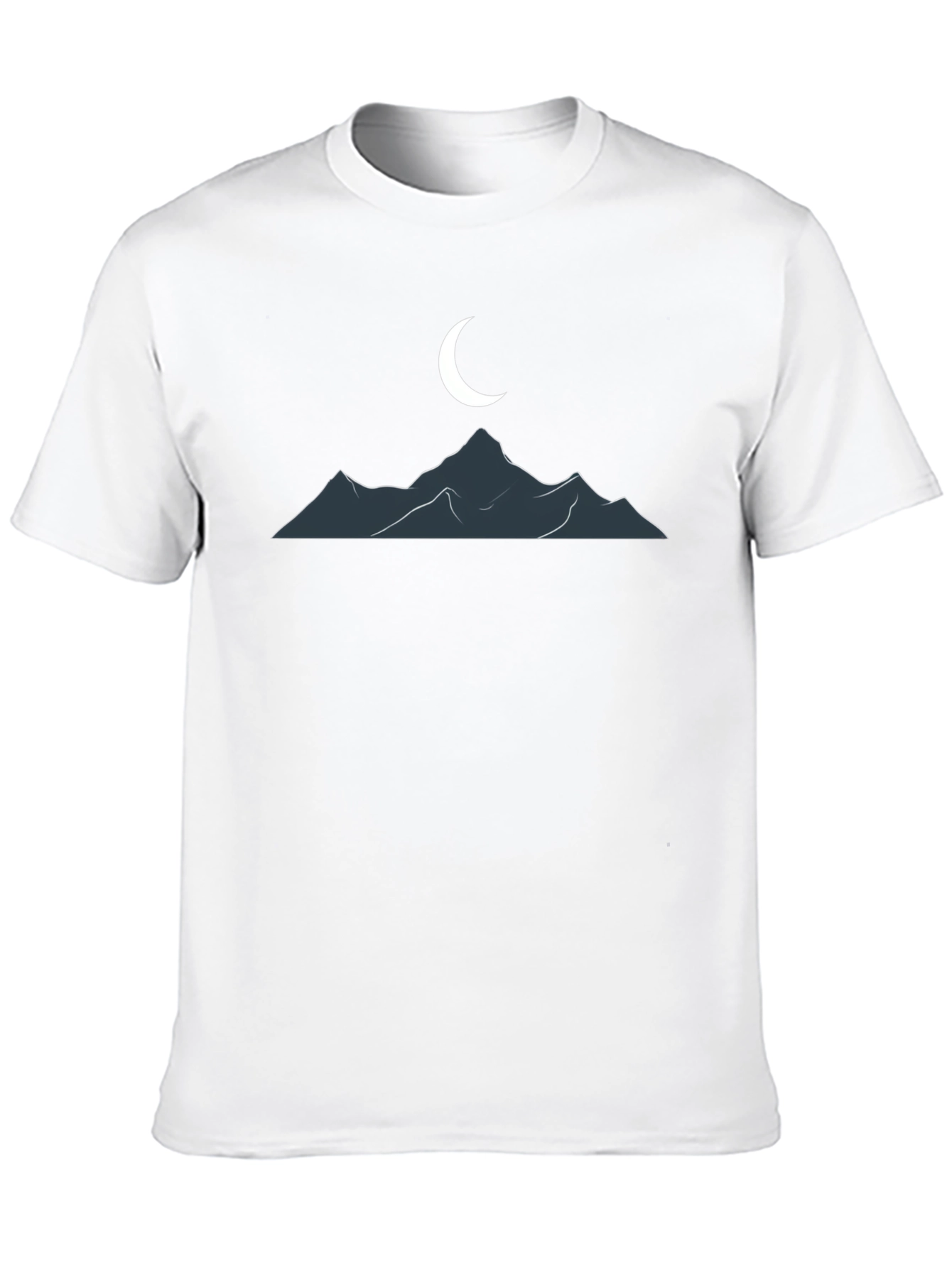 Mountain Moon Graphic T-Shirt - Classic Black Tee