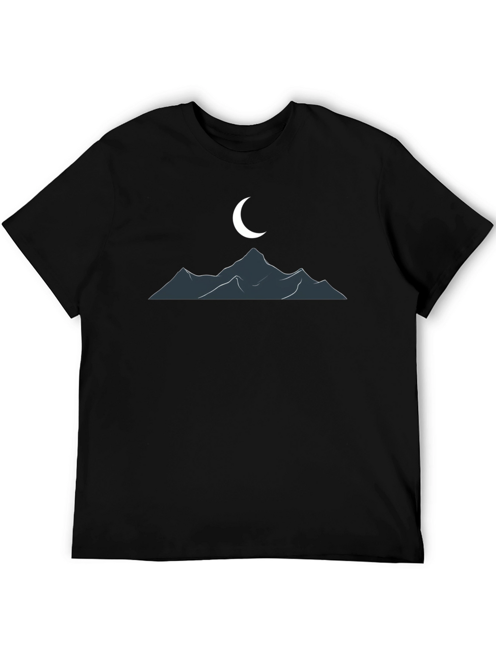 Mountain Moon Graphic T-Shirt - Classic Black Tee