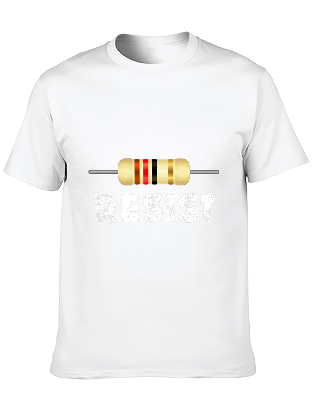 Resist Resistor Funny Electronics Geek Black T-Shirt