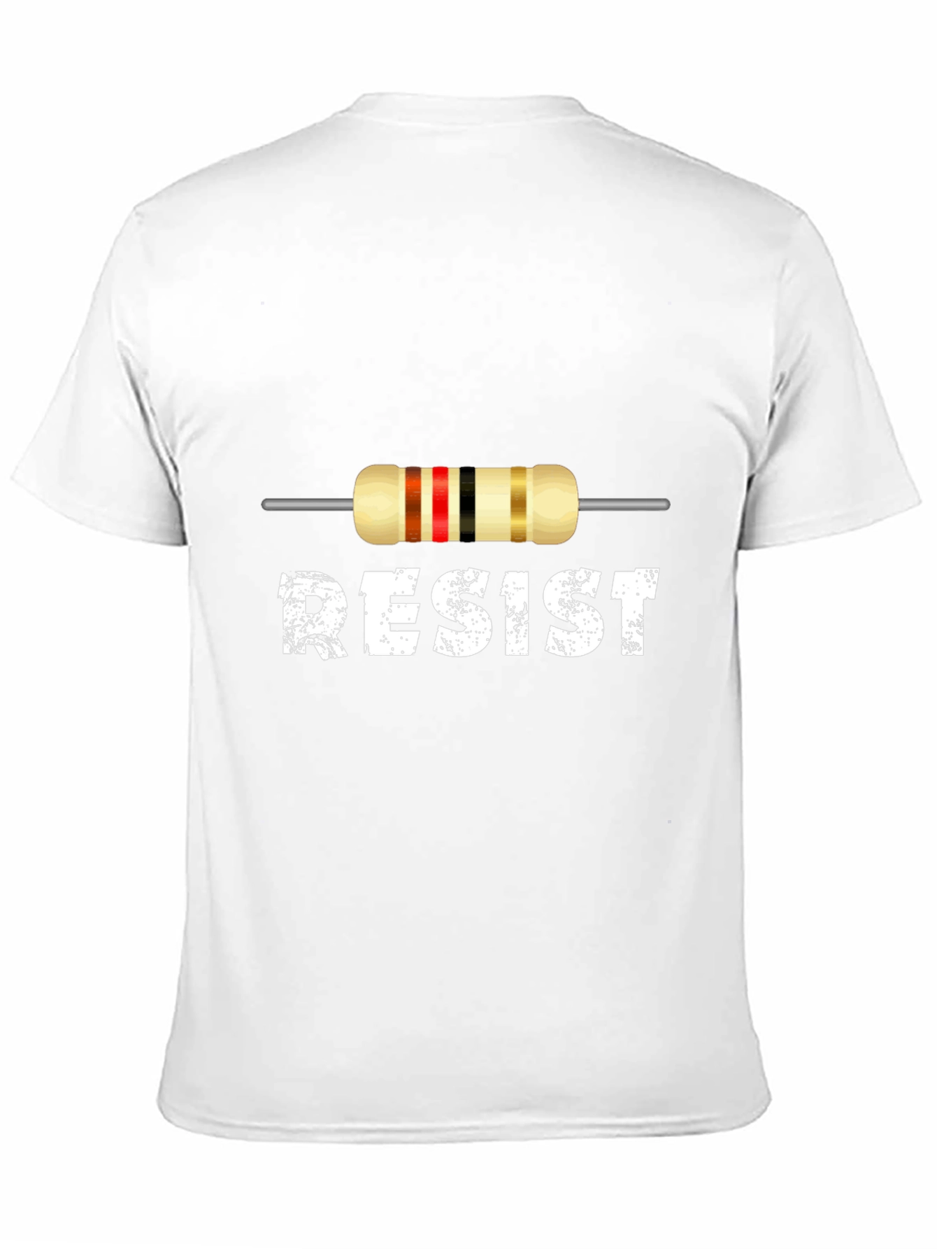 Resist Resistor Funny Electronics Geek Black T-Shirt
