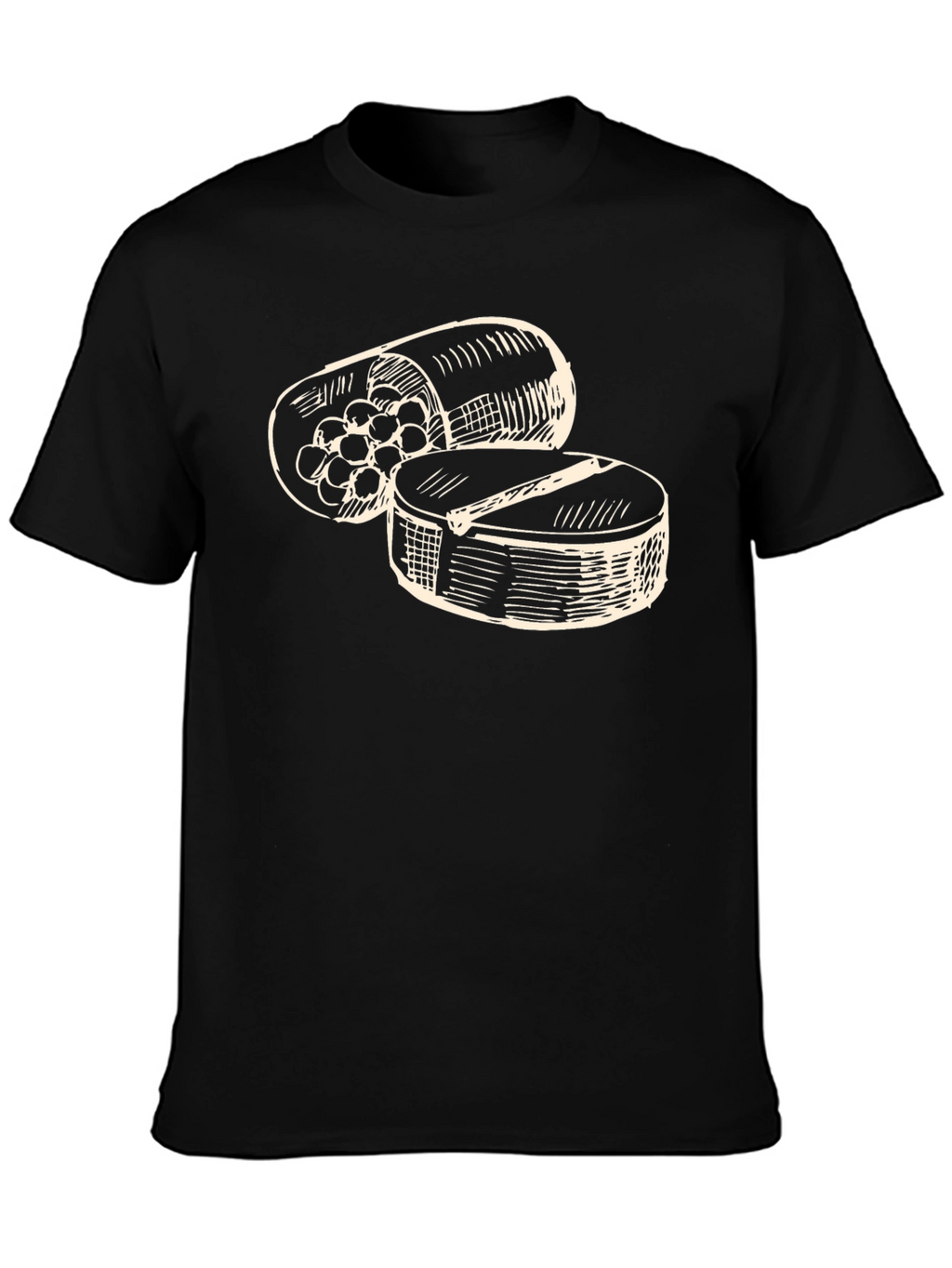 Pills Graphic Black T-Shirt | Stylish Casual Wear