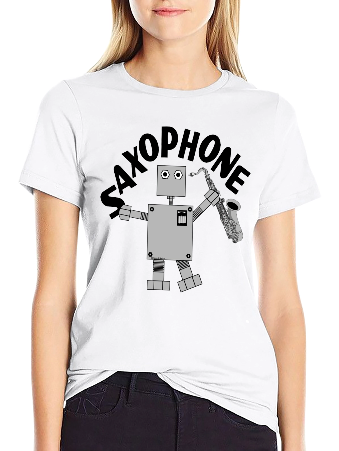 Robot Saxophone T-Shirt