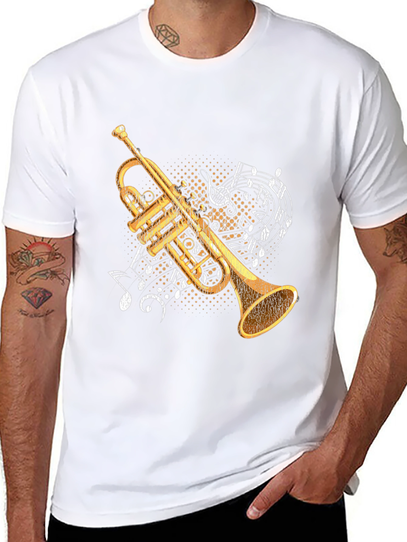 Trumpet Music Note T-Shirt