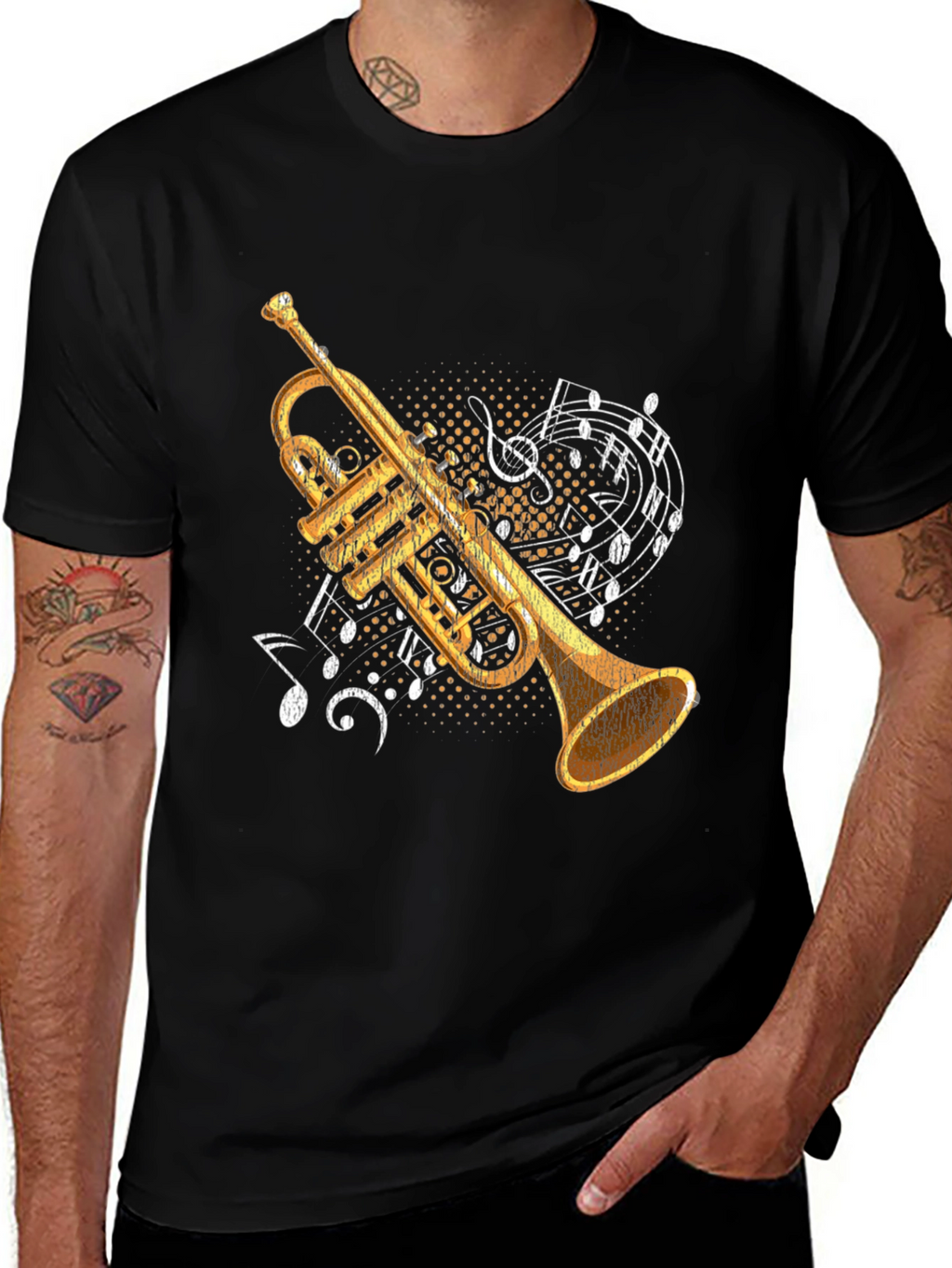 Trumpet Music Note T-Shirt