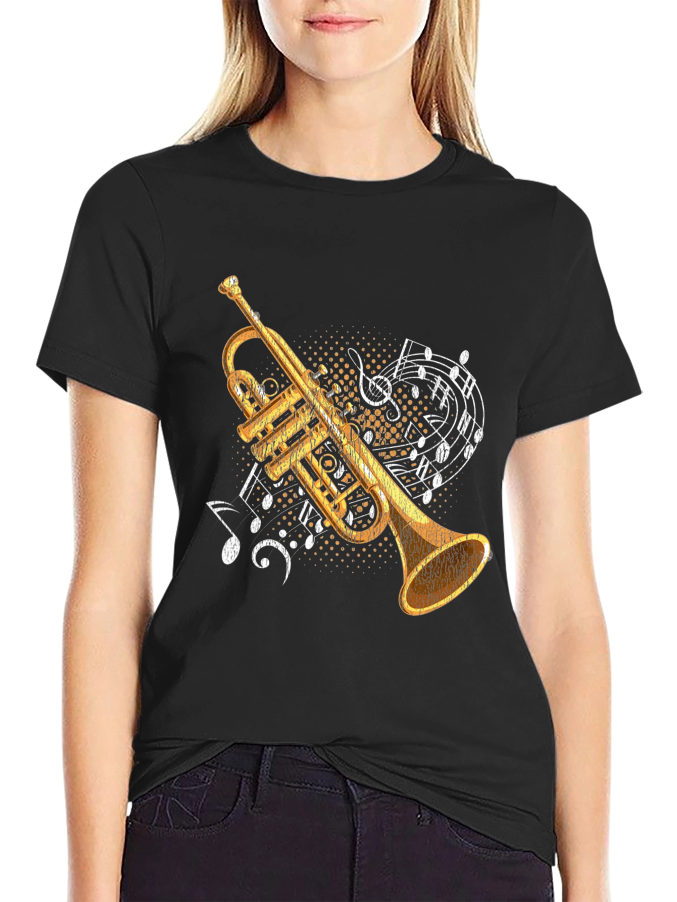 Trumpet Music Note T-Shirt
