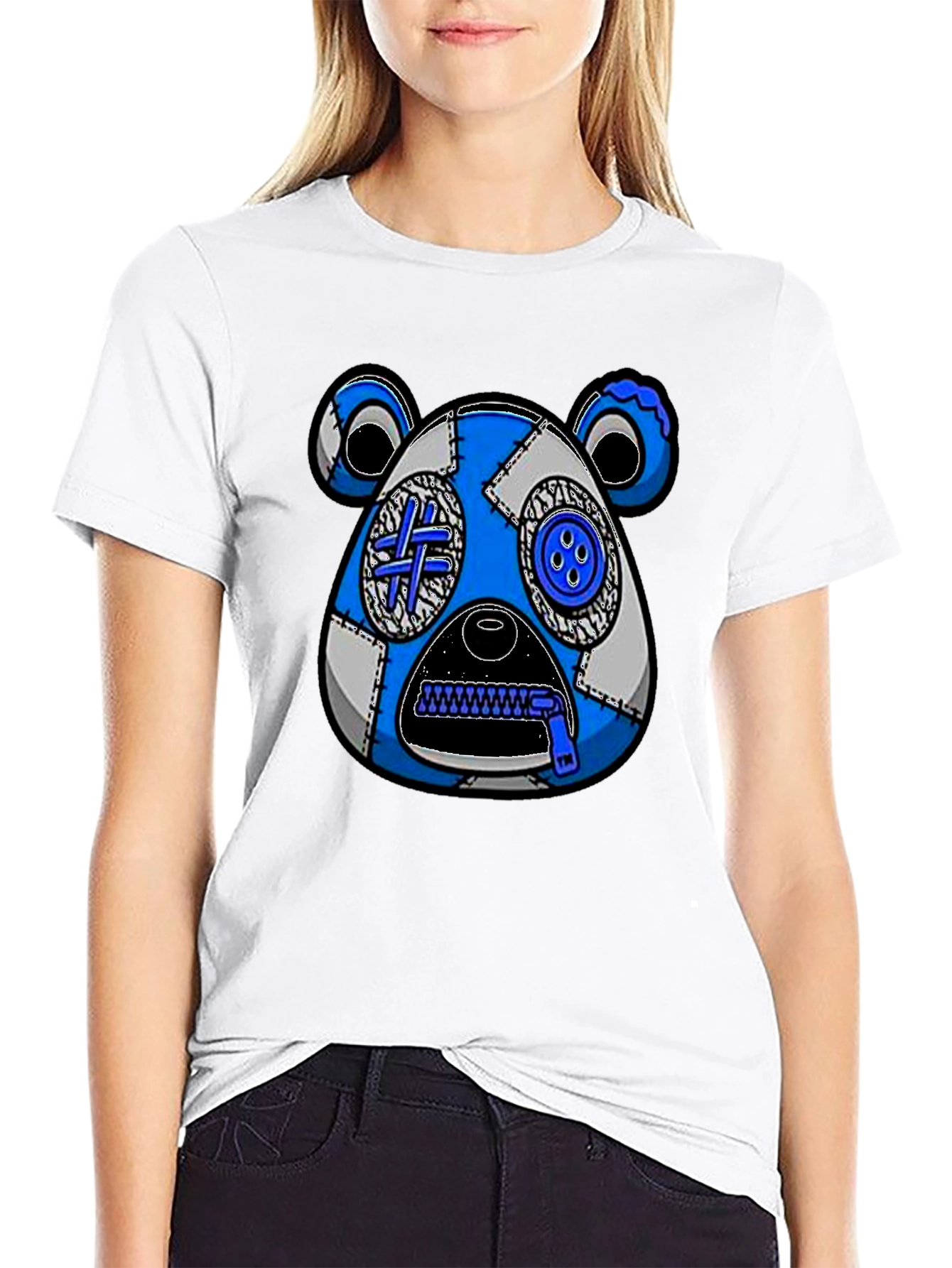 Blue Bear Graphic Tee - Unique Streetwear