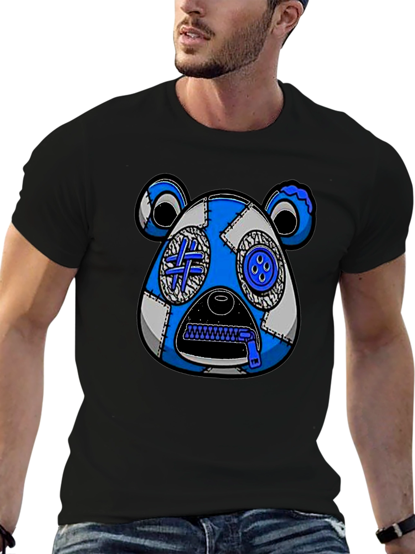 Blue Bear Graphic Tee - Unique Streetwear
