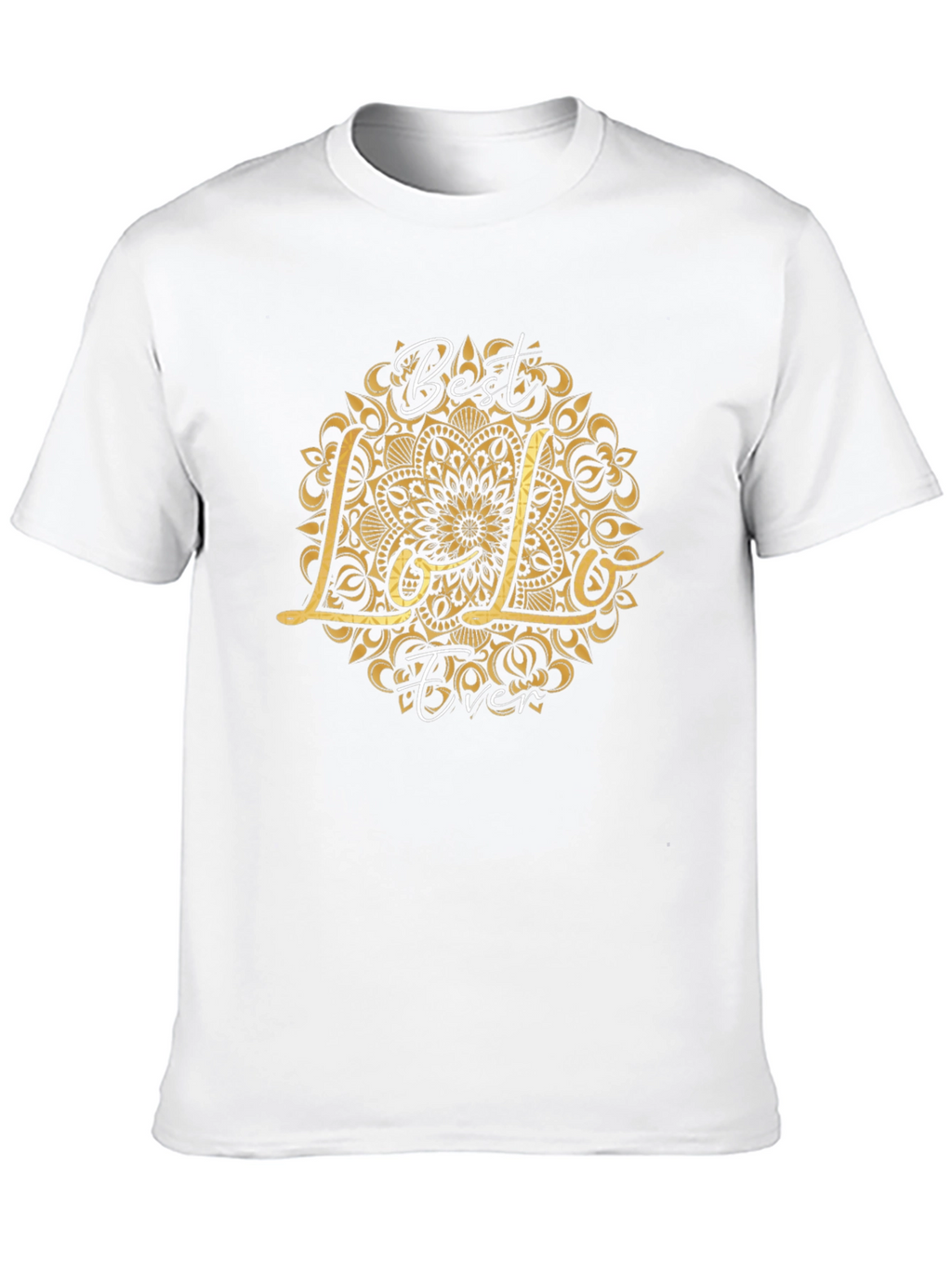 Best Lolo Ever Graphic T-Shirt - Black Crew Neck