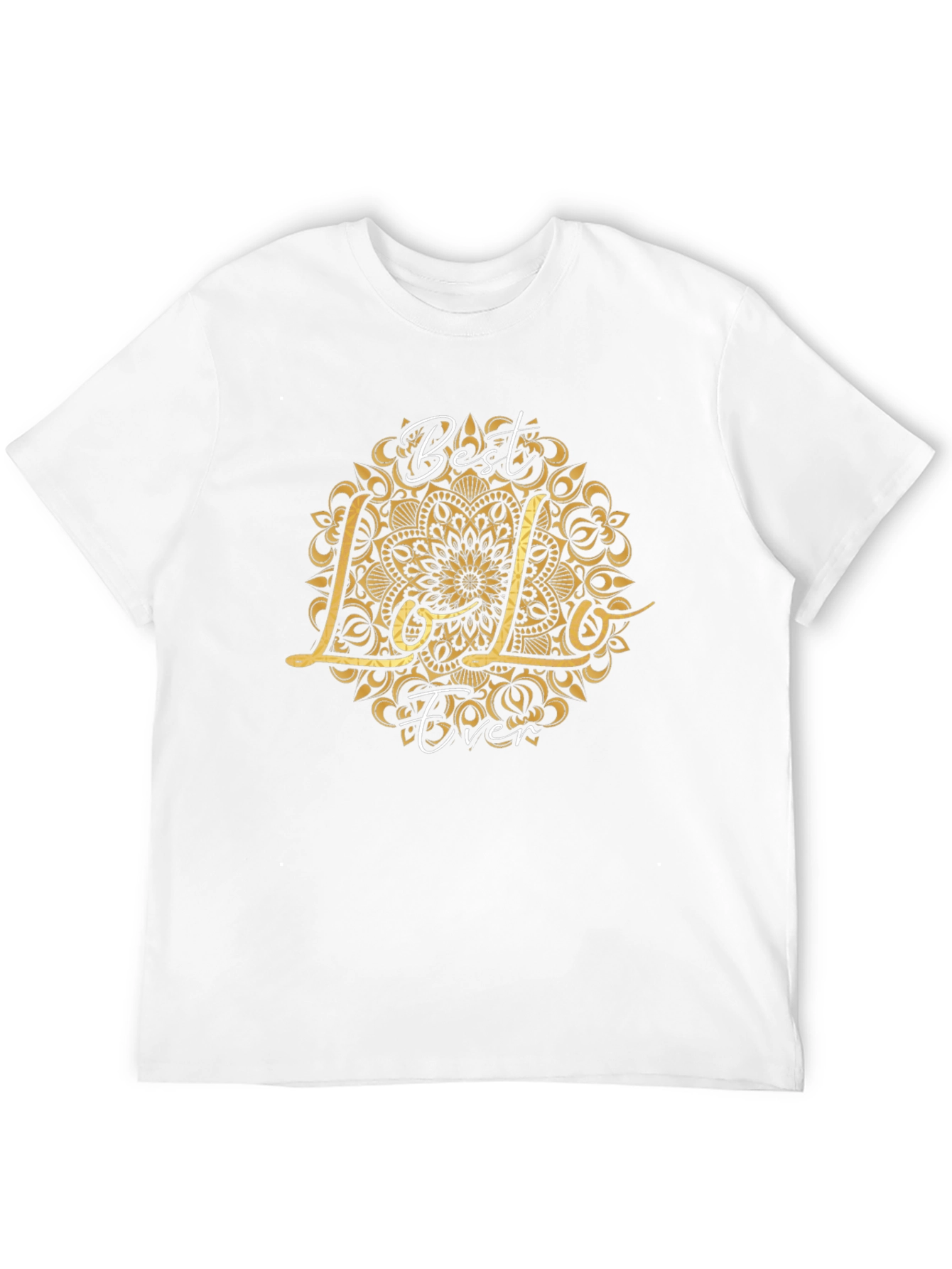 Best Lolo Ever Graphic T-Shirt - Black Crew Neck