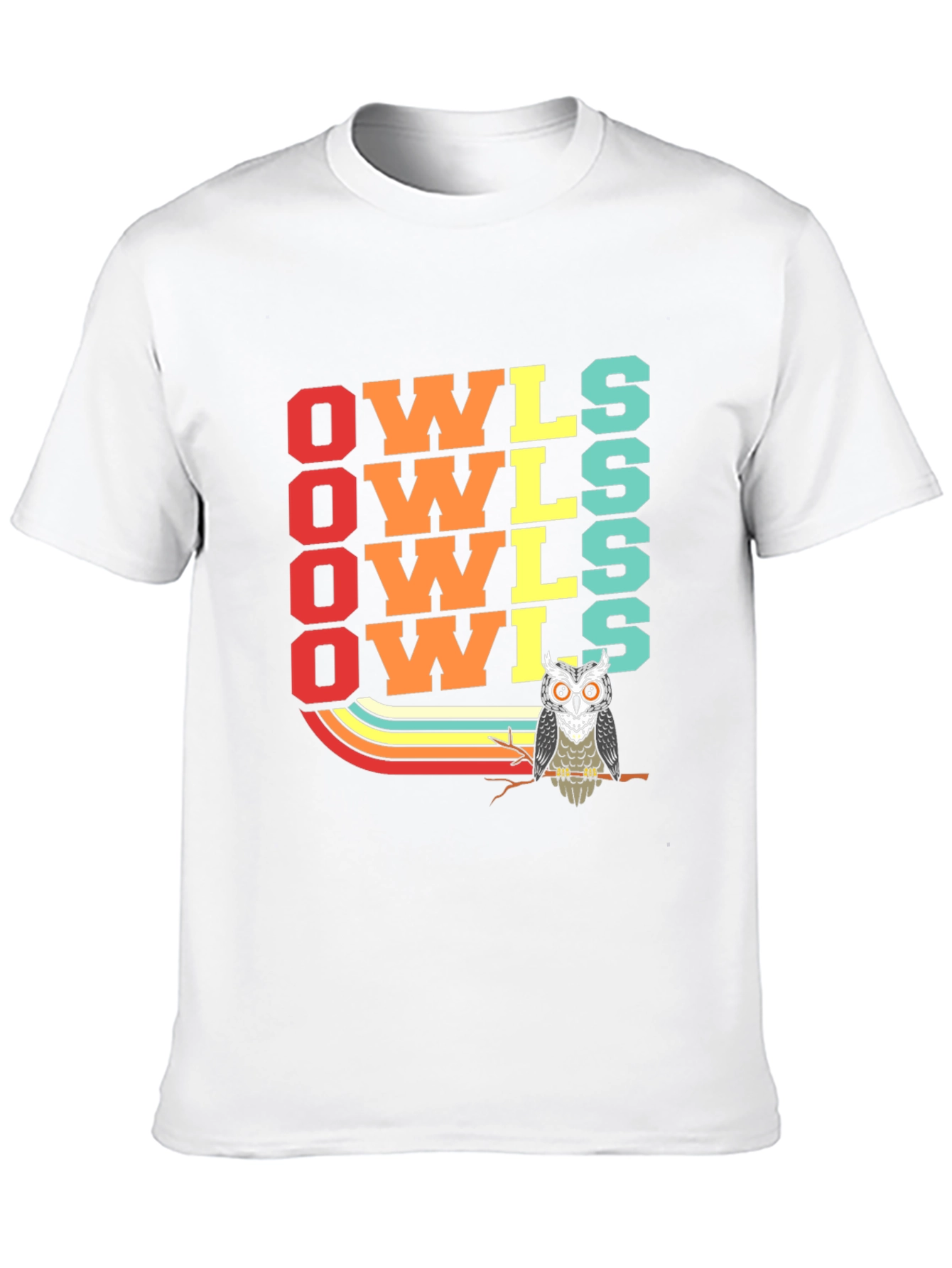 Retro Owls Graphic Tee - Unique Bird Lover Gift