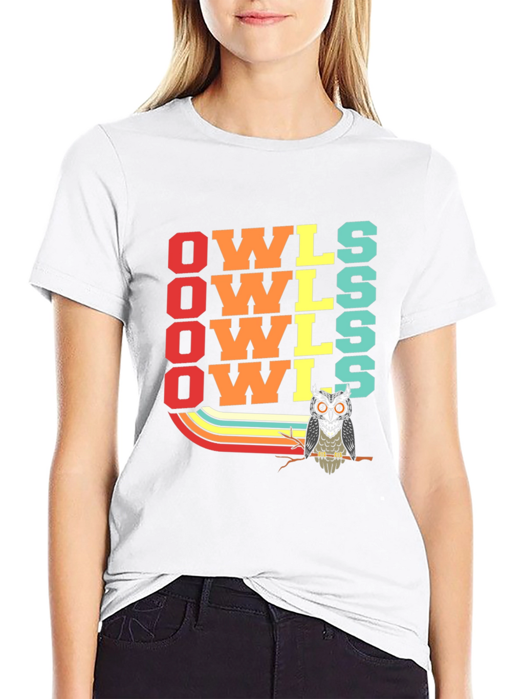 Retro Owls Graphic Tee - Unique Bird Lover Gift