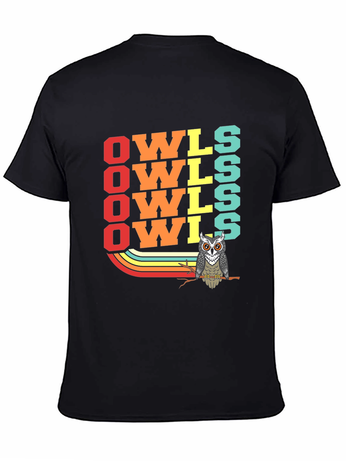 Retro Owls Graphic Tee - Unique Bird Lover Gift