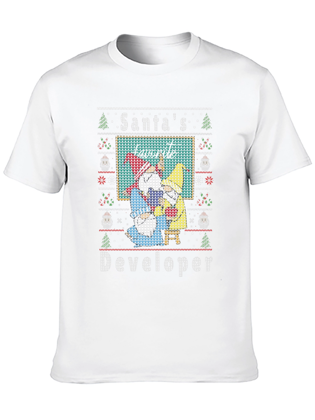 Santas Favorite Developer Holiday Sweater T-Shirt