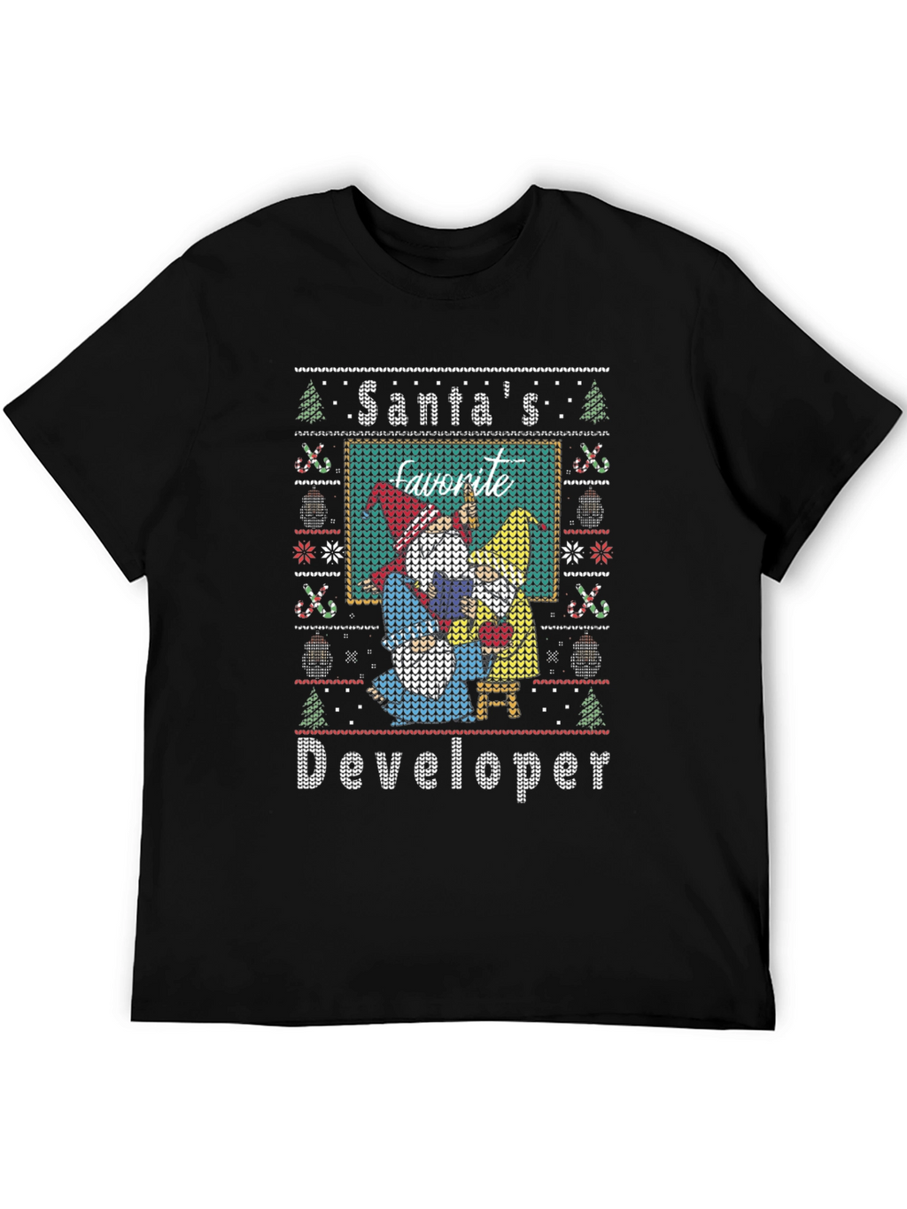 Santas Favorite Developer Holiday Sweater T-Shirt
