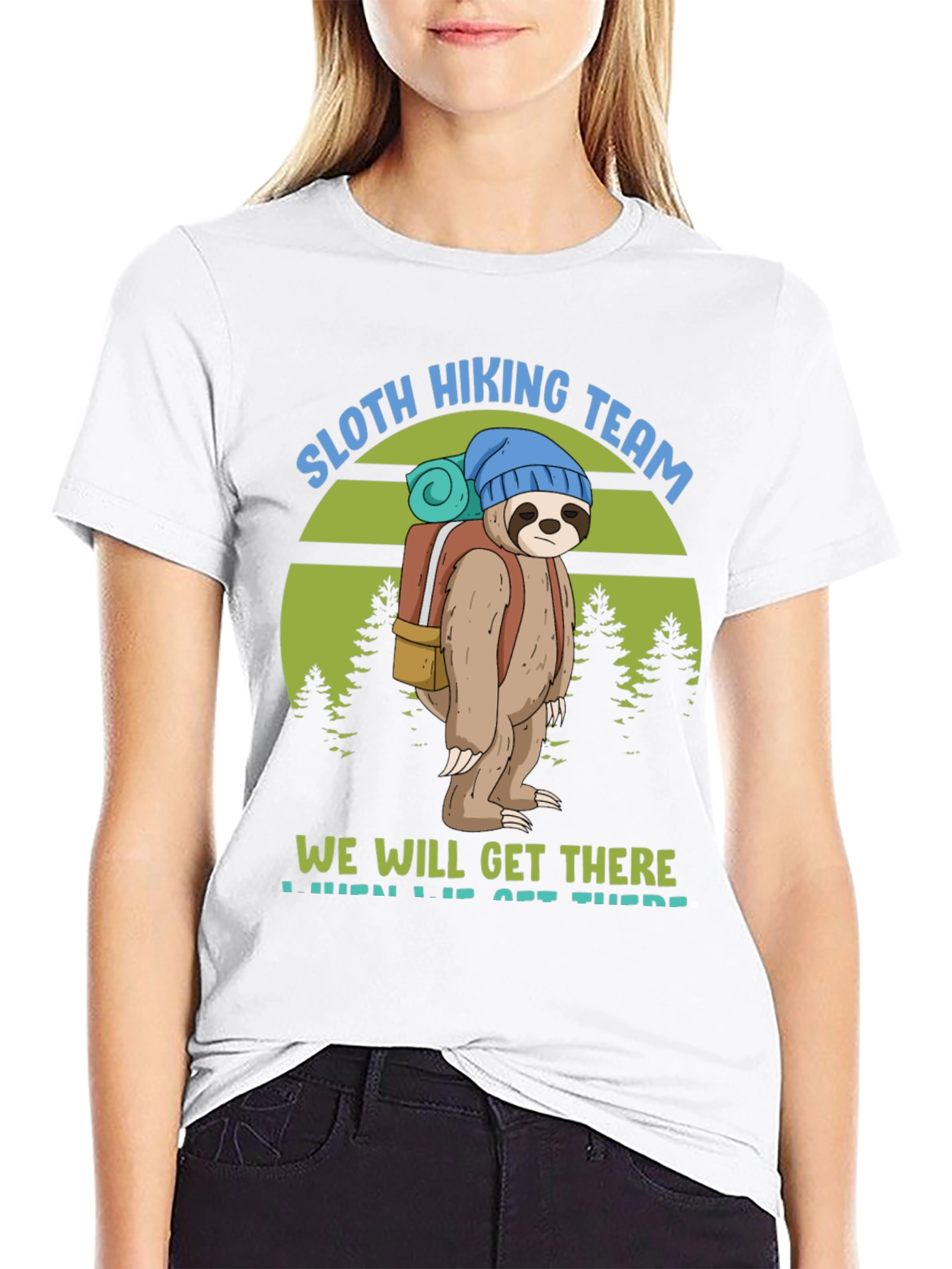 Sloth Hiking Team T-Shirt - We Will Get There