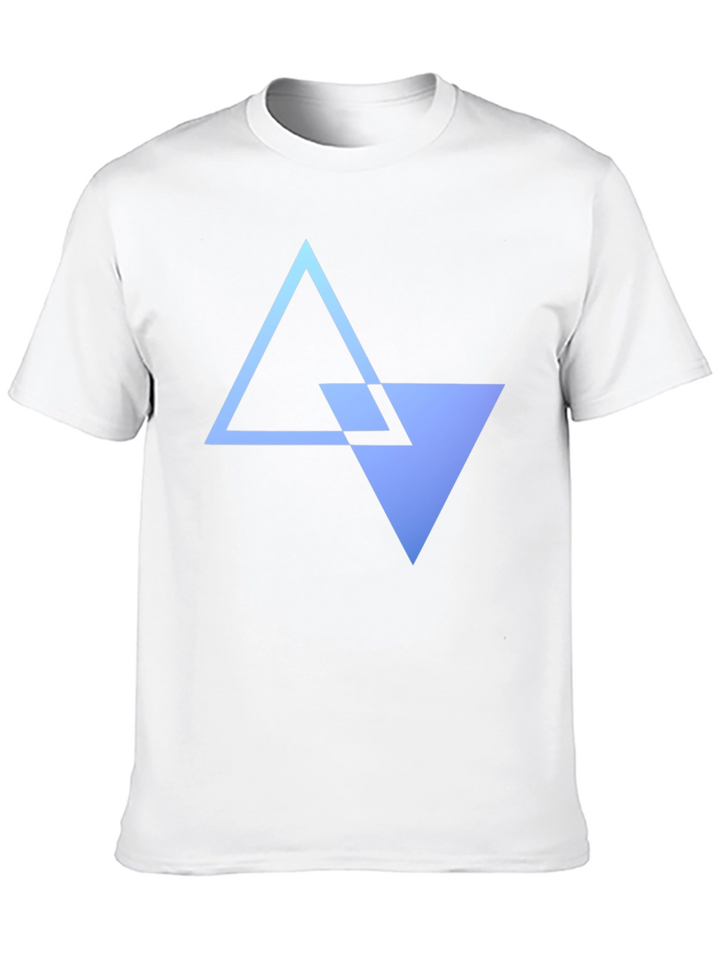 Geometric Triangle Graphic Tee - Modern Black T-Shirt