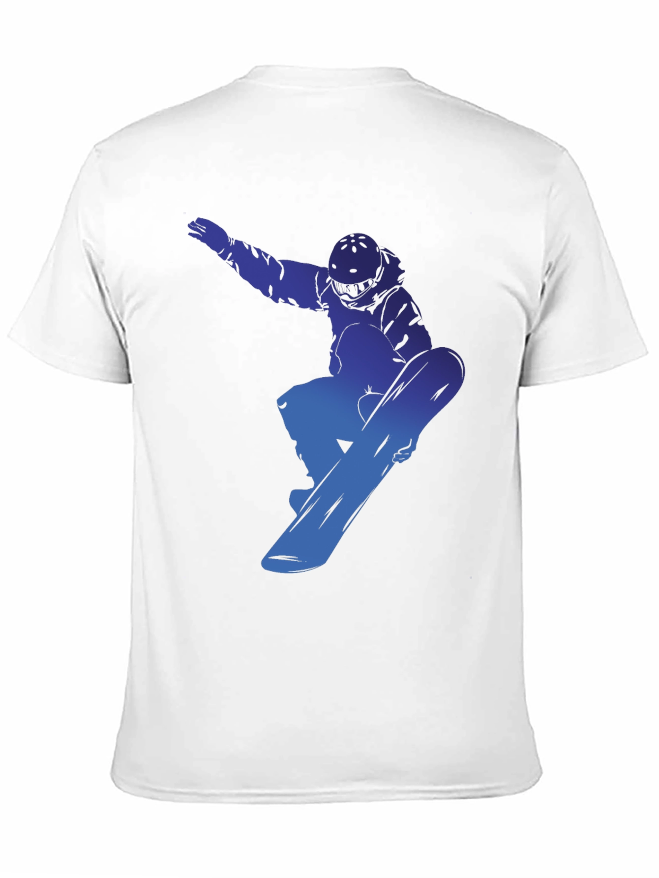 Snowboarder Graphic Tee - Cool Blue Design