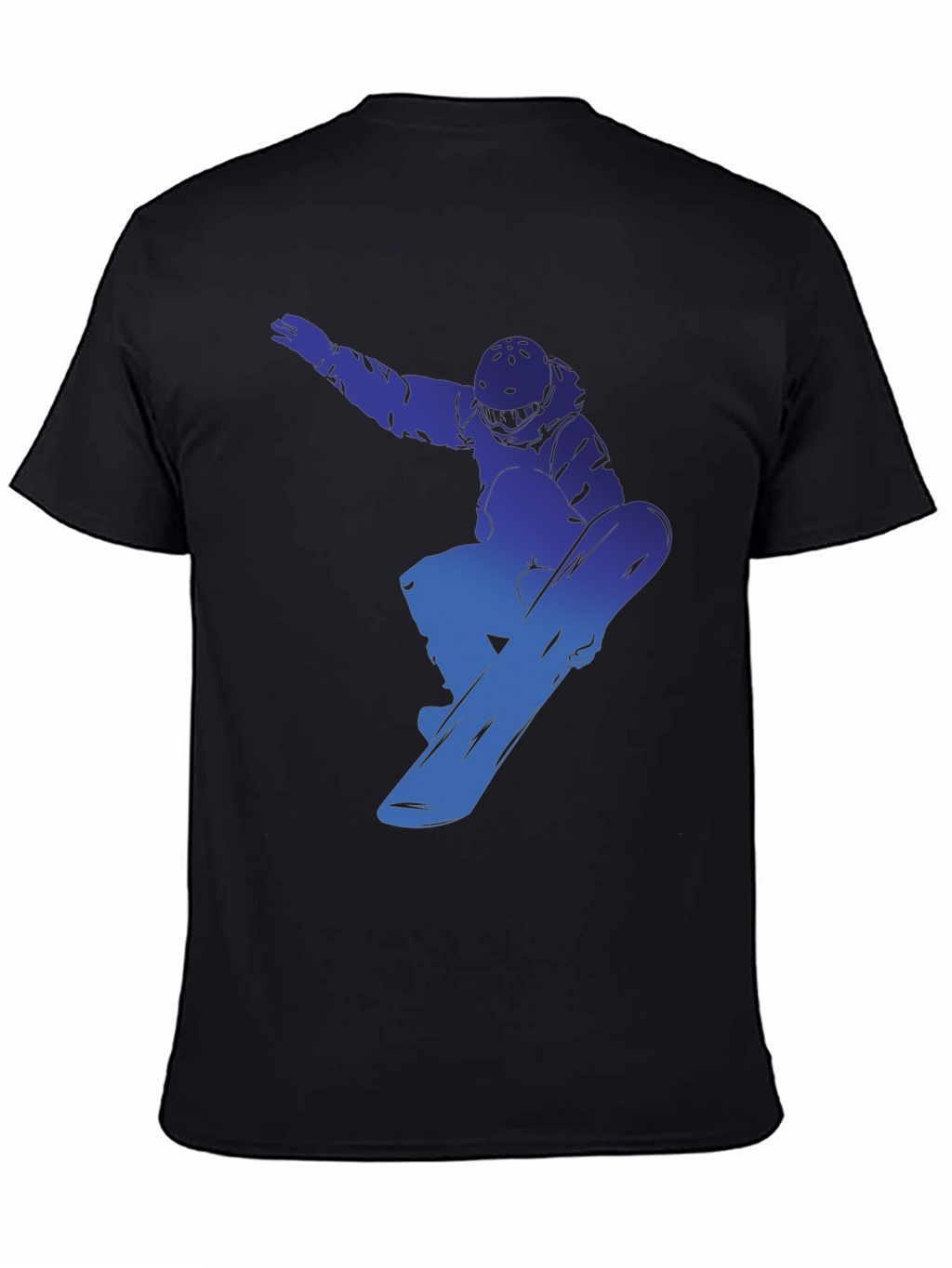 Snowboarder Graphic Tee - Cool Blue Design