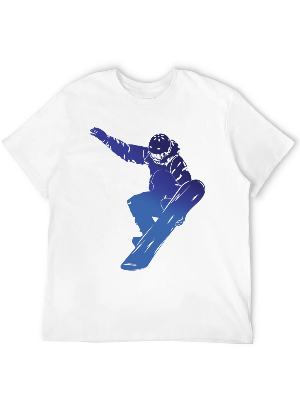 Snowboarder Graphic Tee - Cool Blue Design